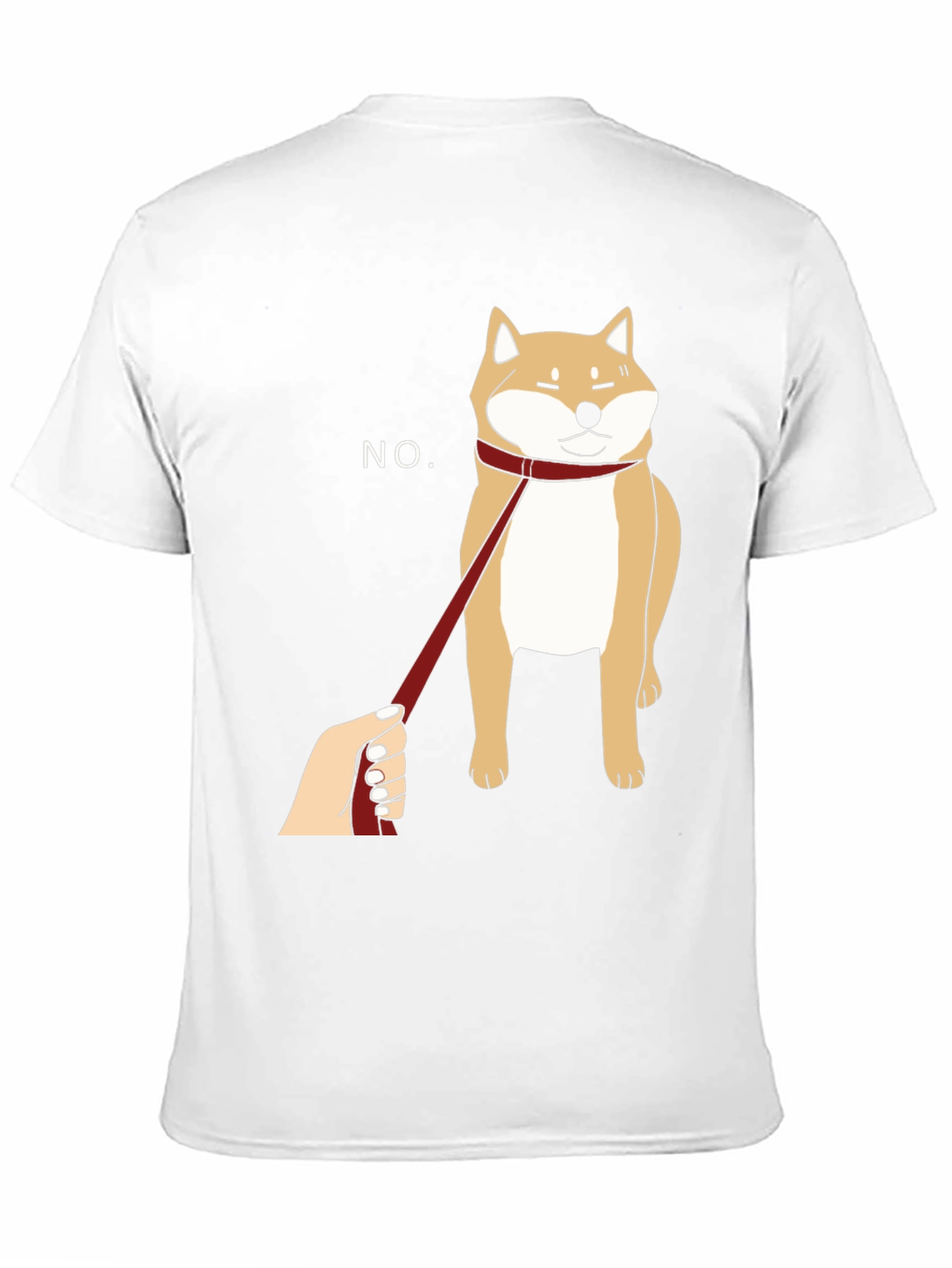Funny Shiba Inu NO Graphic Tee - Black