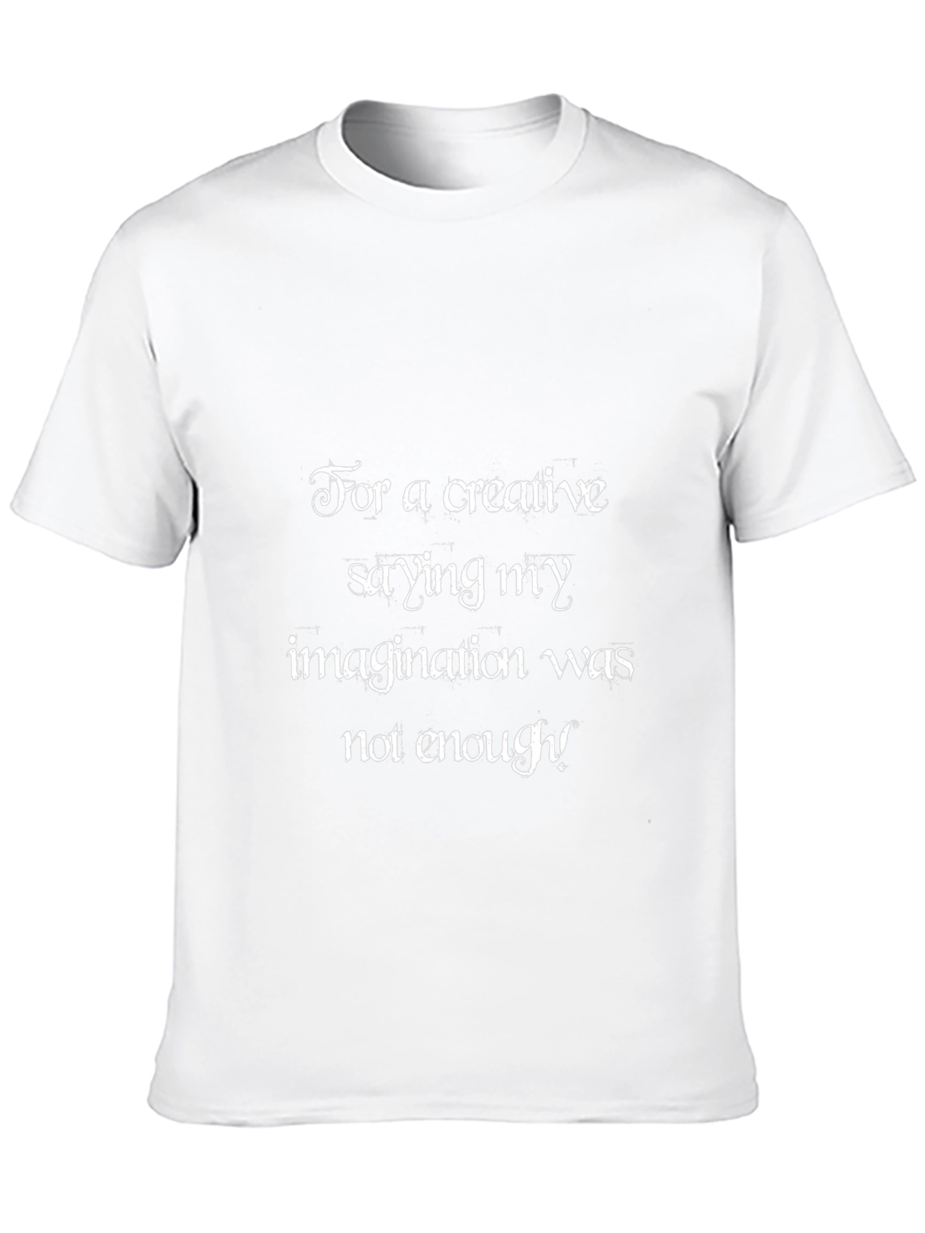 Creative Saying Graphic Tee - Imagination Enough