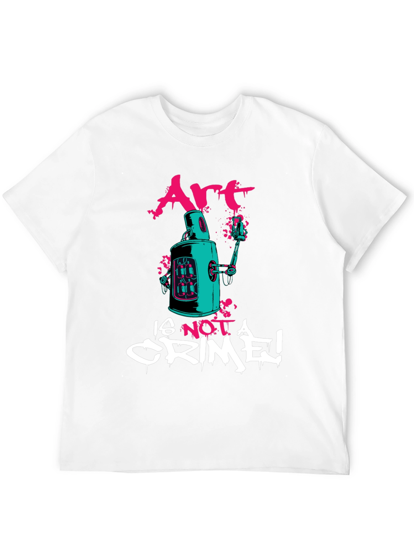 Art is Not a Crime Graphic Tee - Black