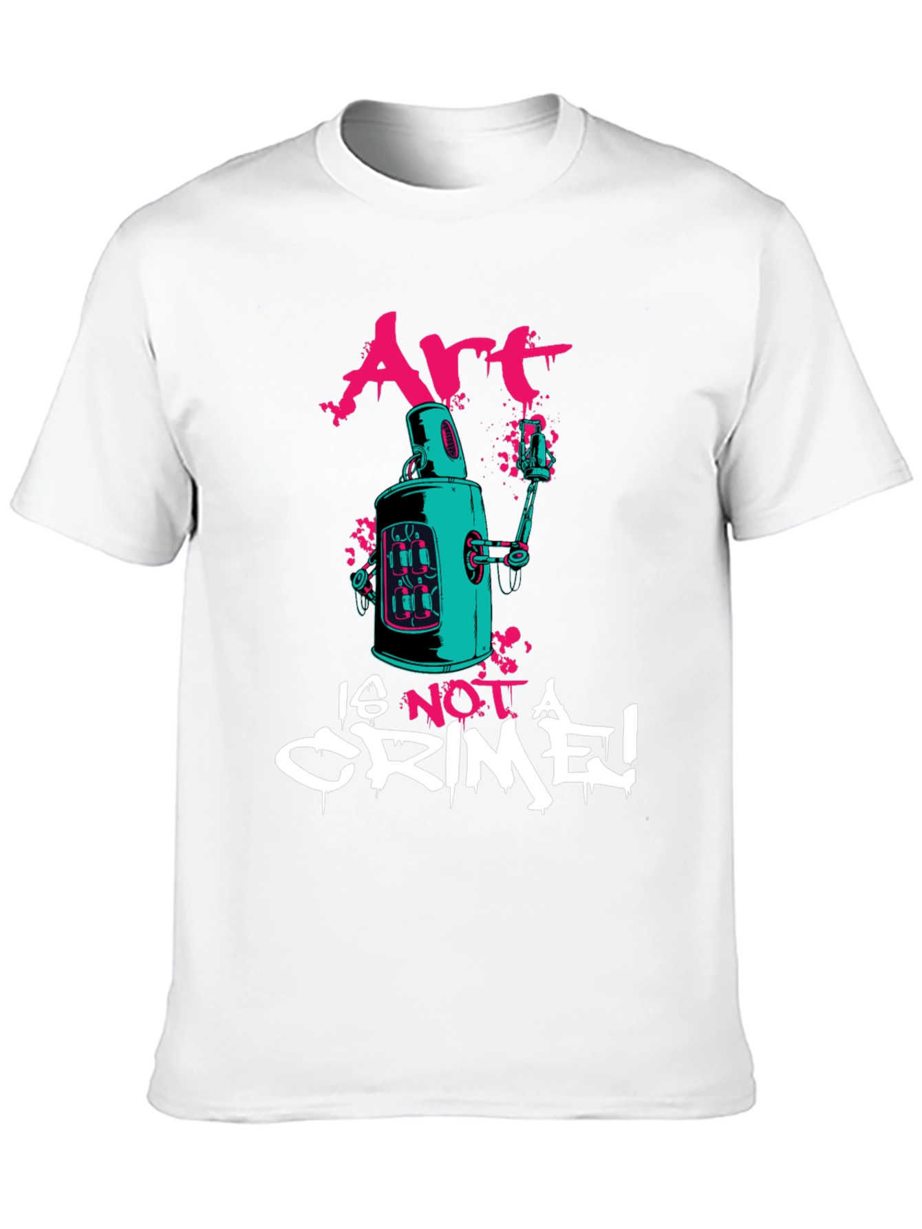 Art is Not a Crime Graphic Tee - Black