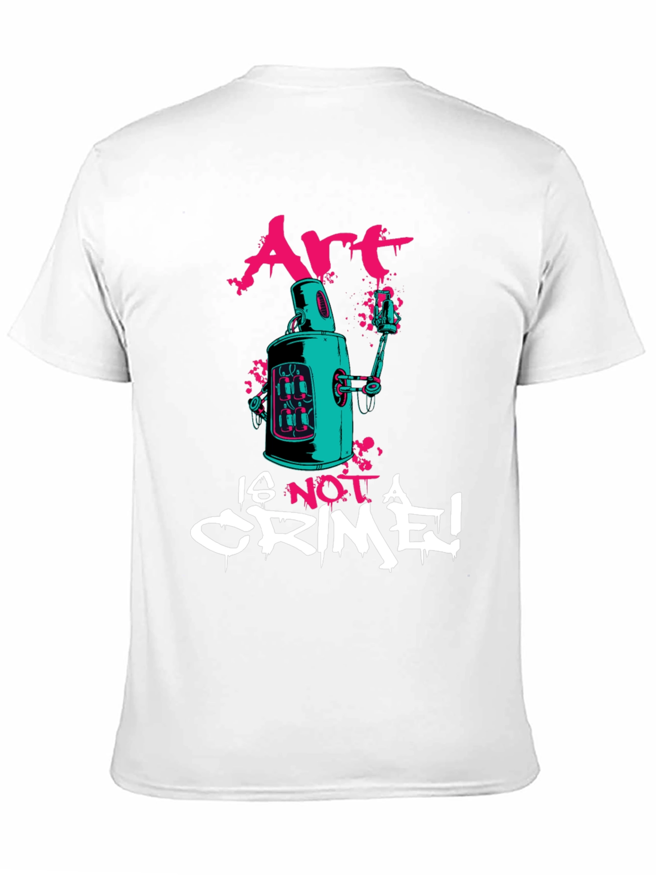 Art is Not a Crime Graphic Tee - Black