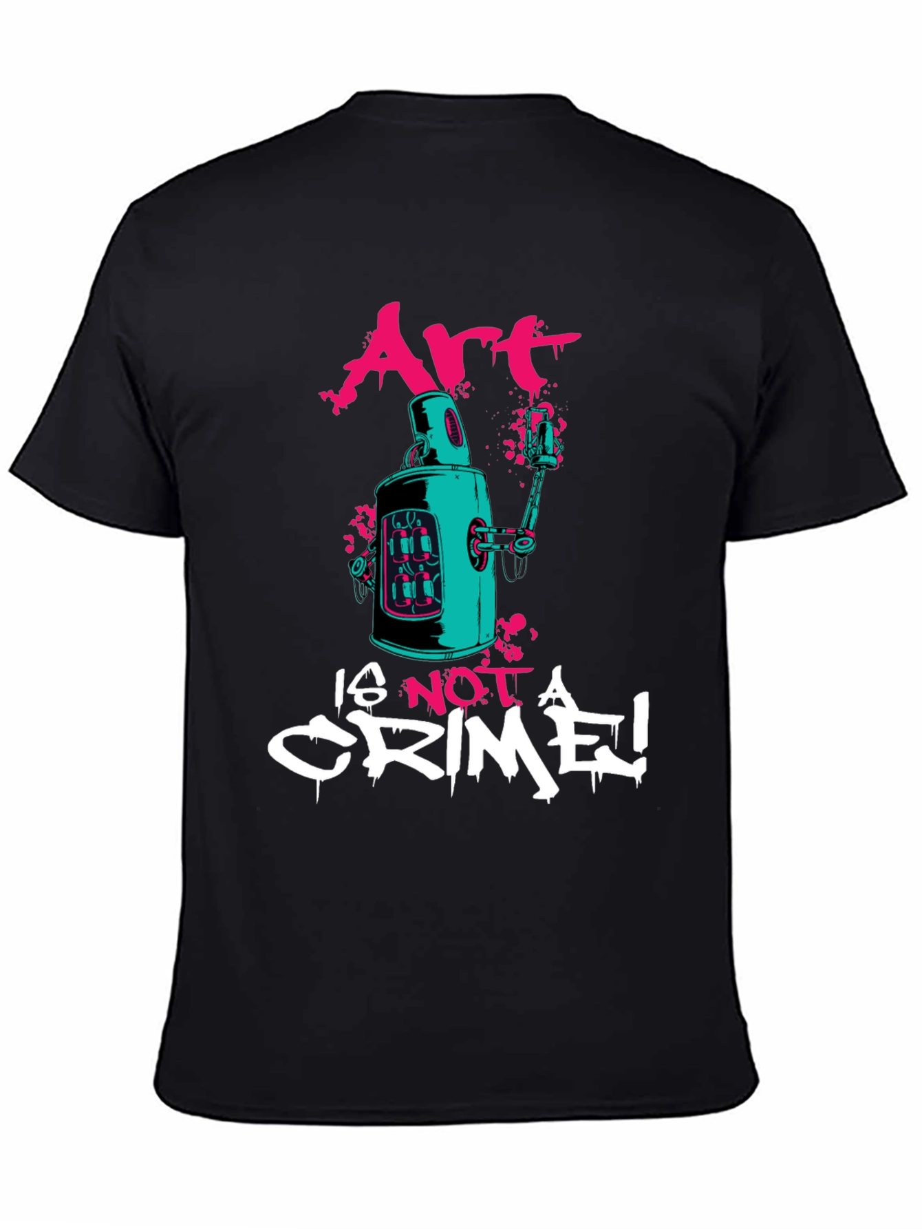 Art is Not a Crime Graphic Tee - Black