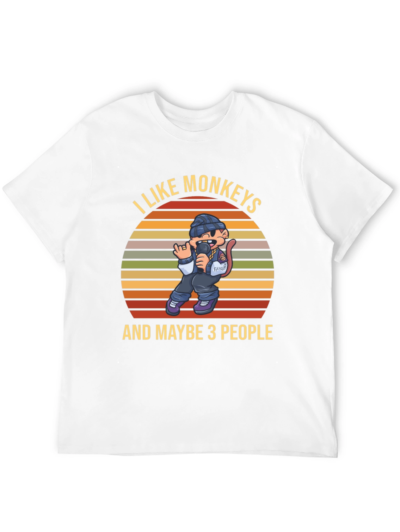 I Like Monkeys T-Shirt Funny Graphic Tee
