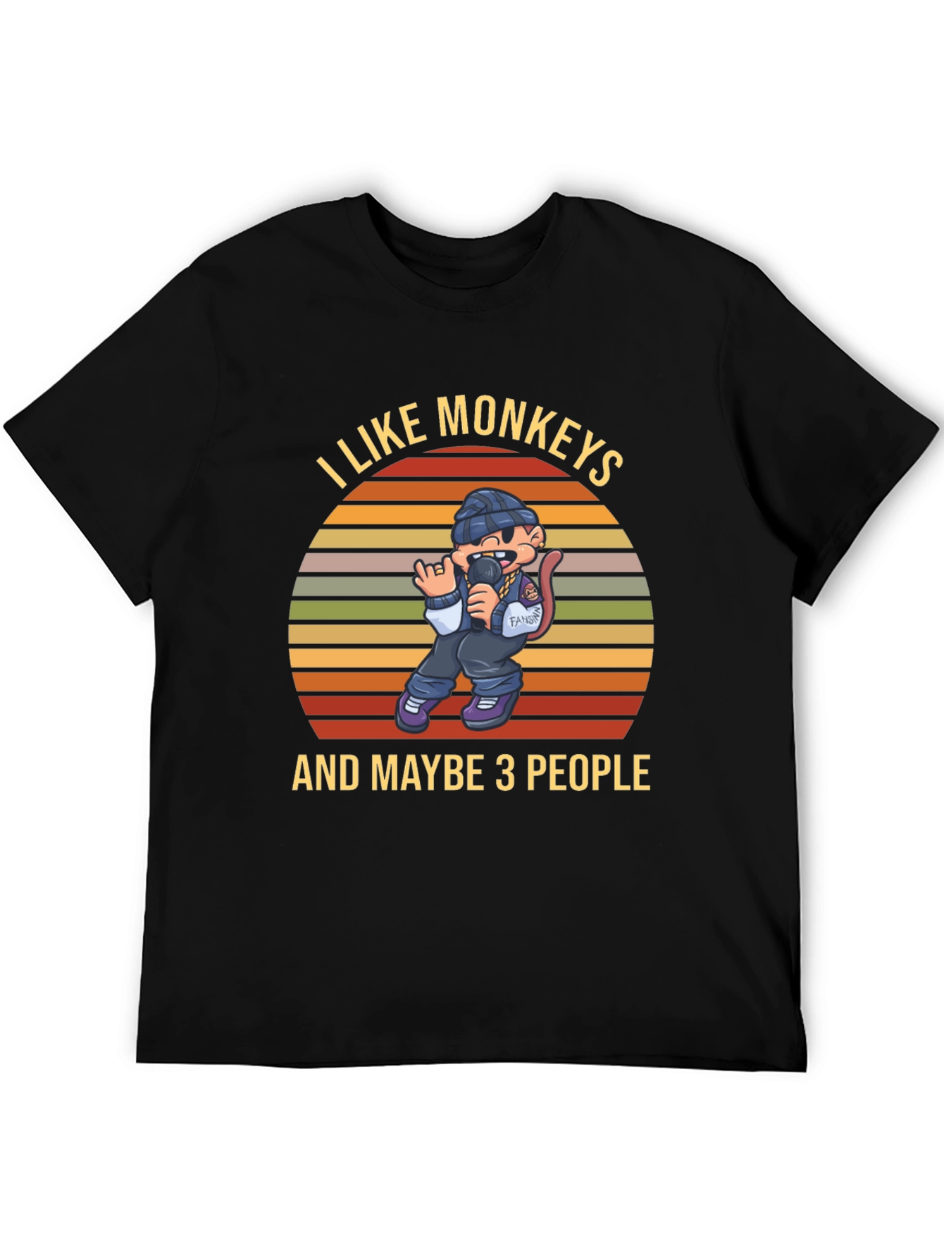 I Like Monkeys T-Shirt Funny Graphic Tee