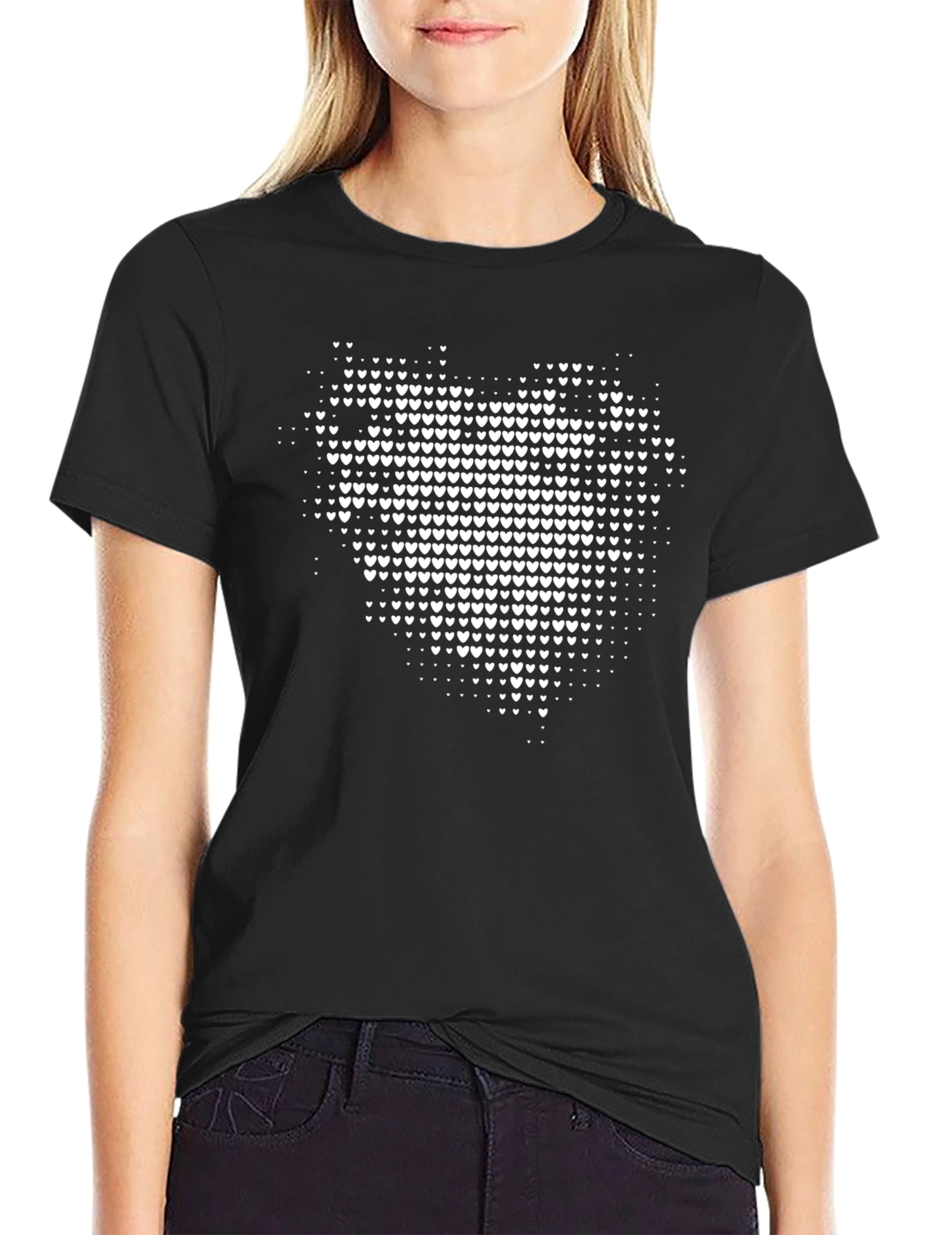 Heart of Hearts Black T-Shirt