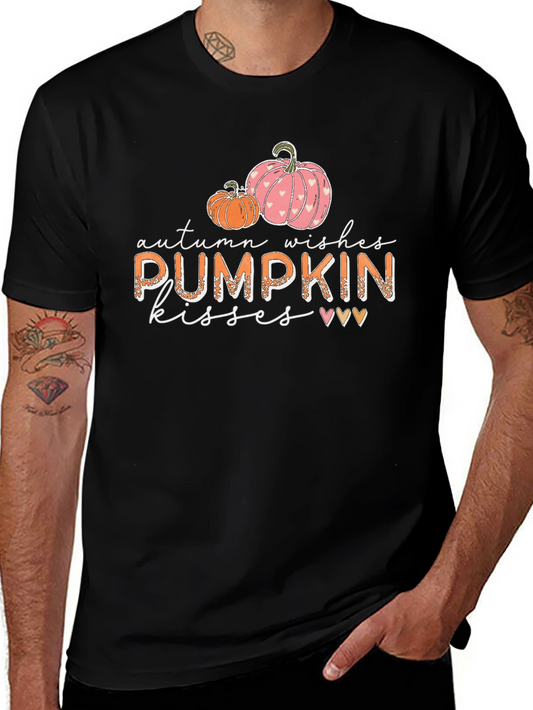 Autumn Wishes Pumpkin Kisses Graphic Tee