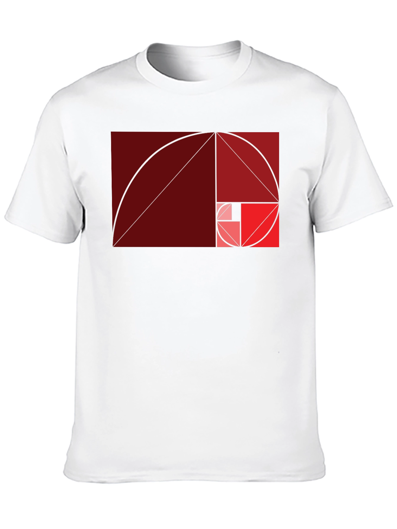 Golden Ratio Spiral Graphic Tee - Math Art Shirt