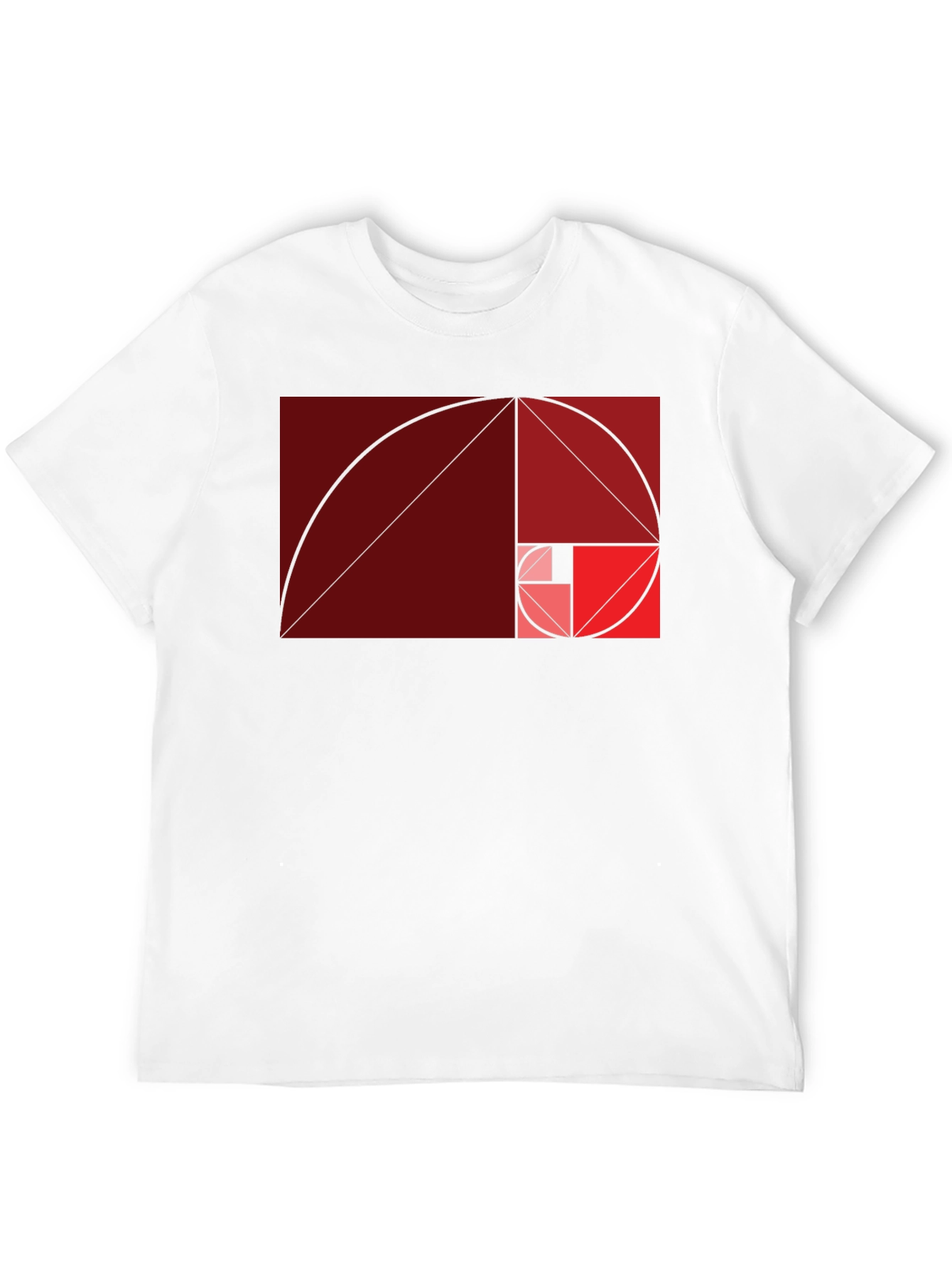 Golden Ratio Spiral Graphic Tee - Math Art Shirt