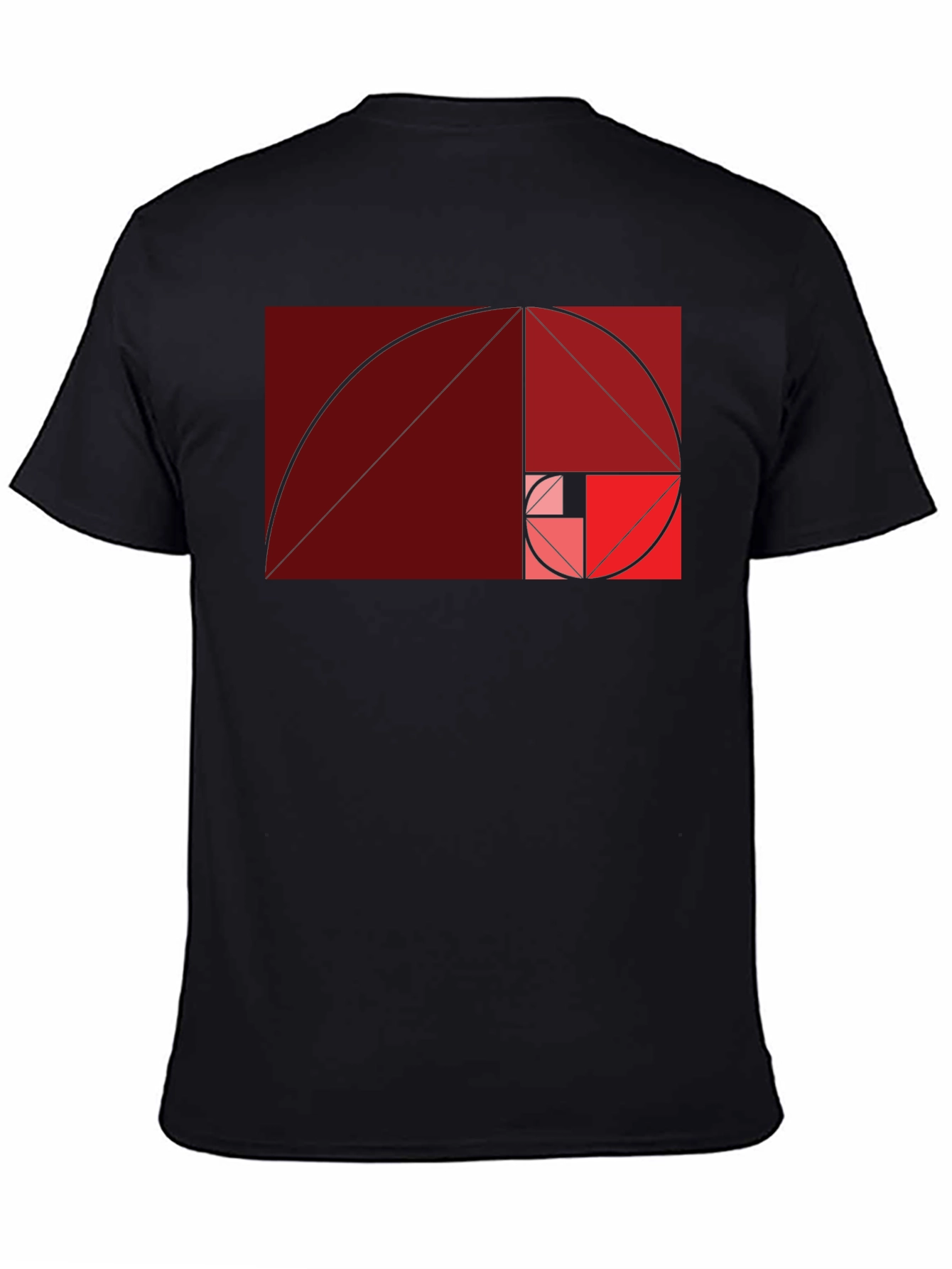 Golden Ratio Spiral Graphic Tee - Math Art Shirt