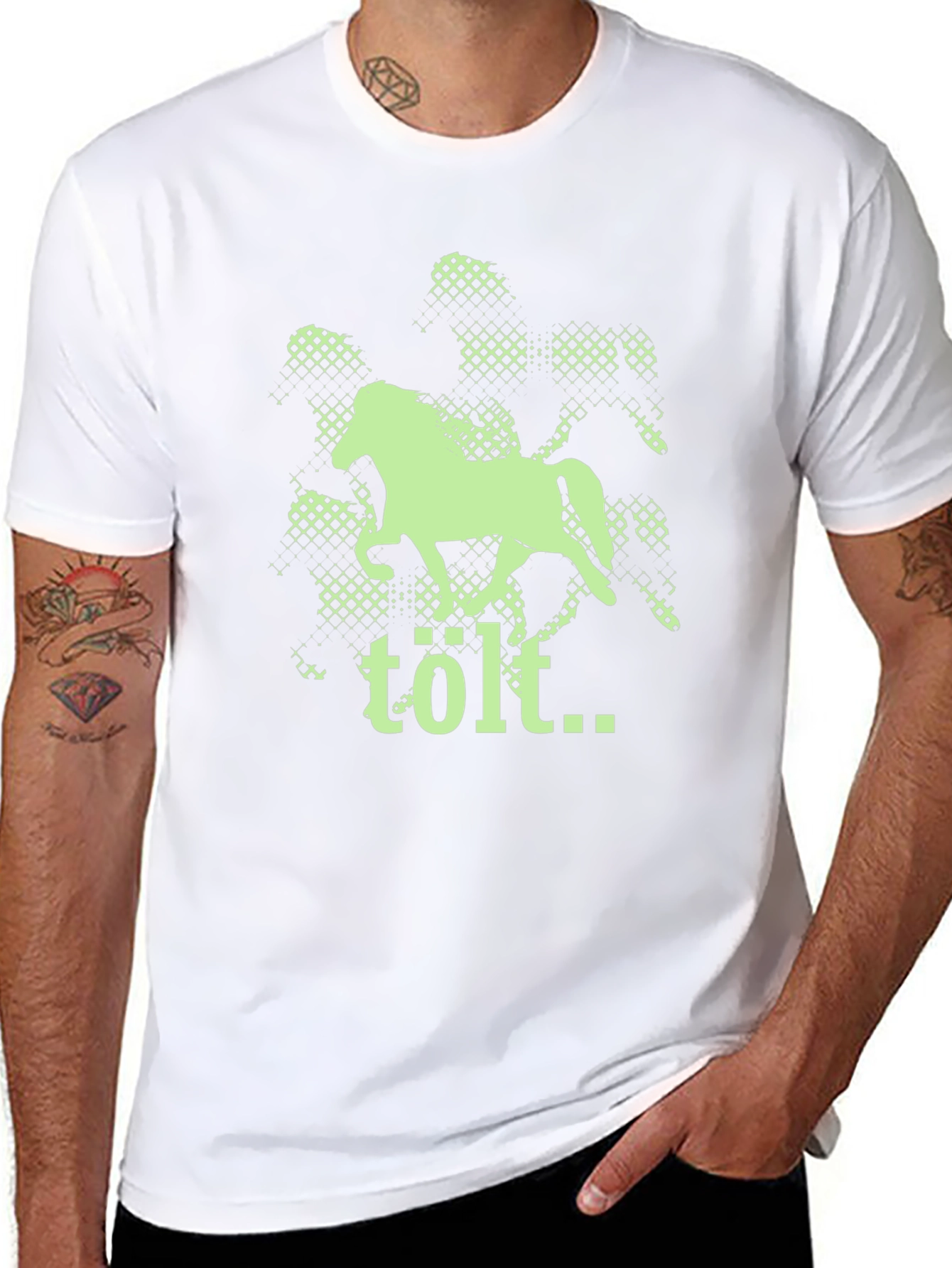 Tölt Icelandic Horse Graphic Tee - Black