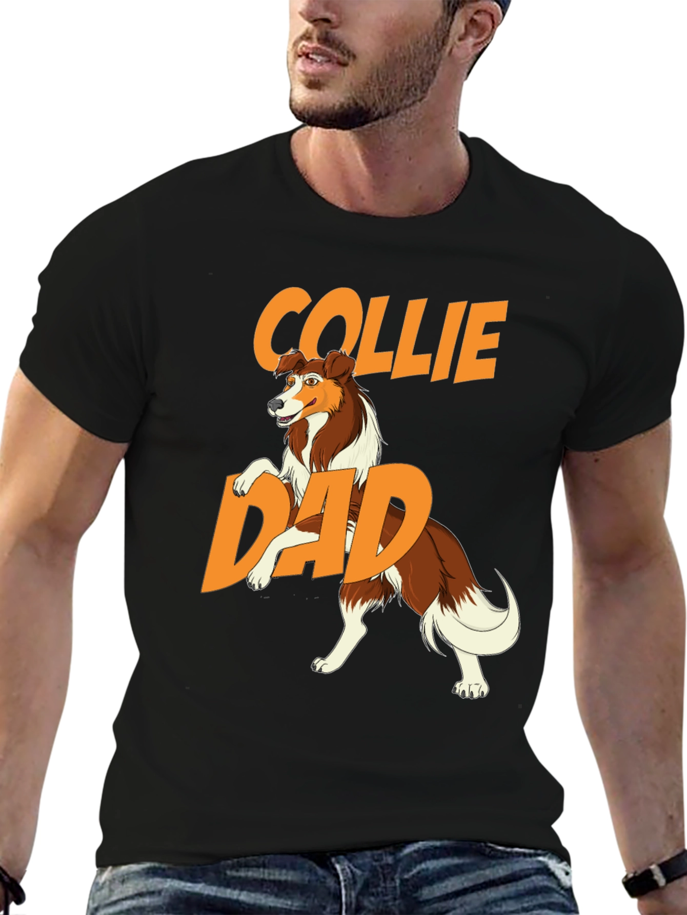 Collie Dad T-Shirt - Dog Lover Gift