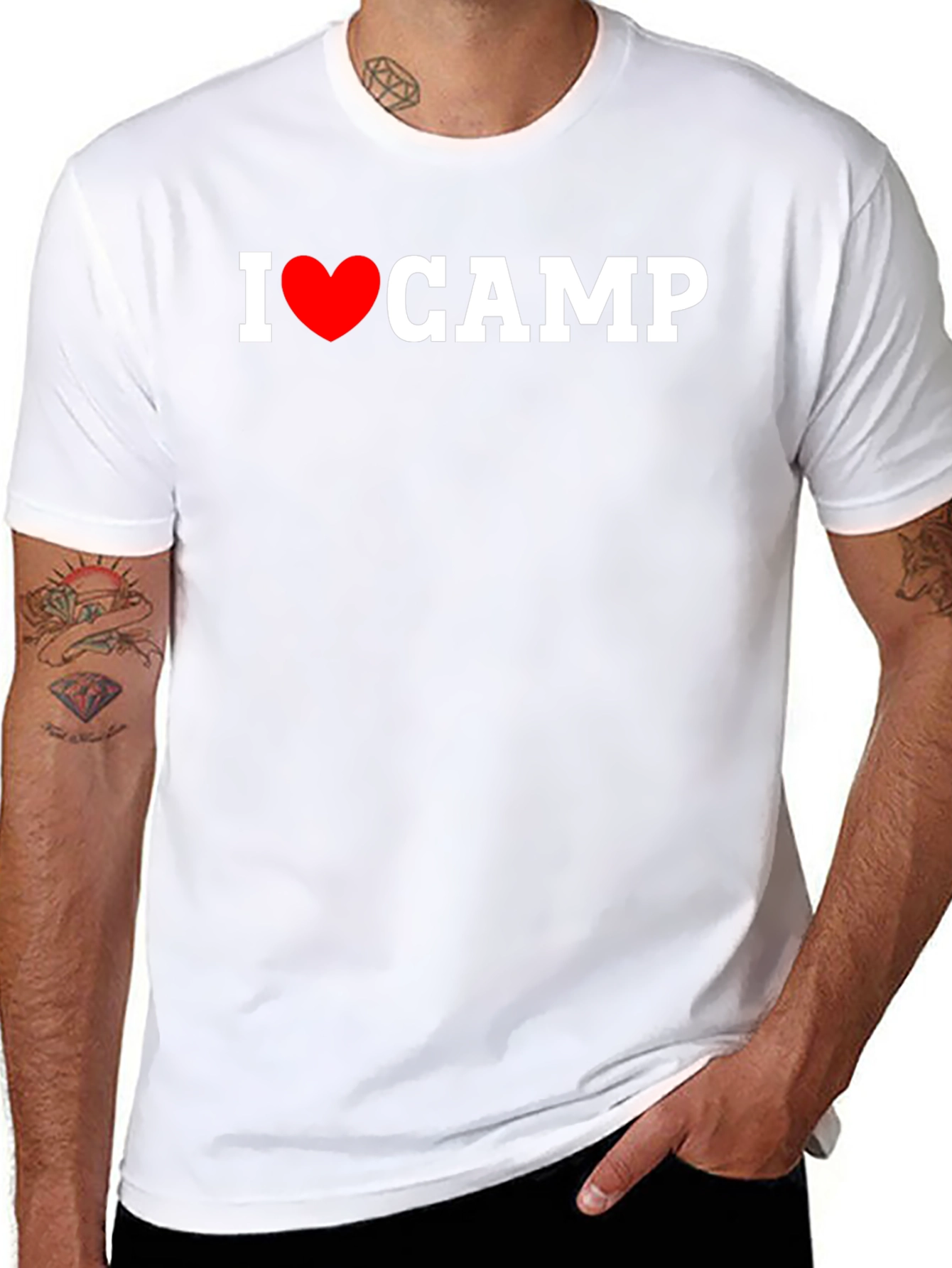 I Heart Camp Black T-Shirt