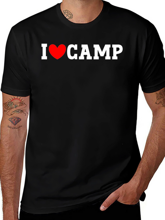 I Heart Camp Black T-Shirt