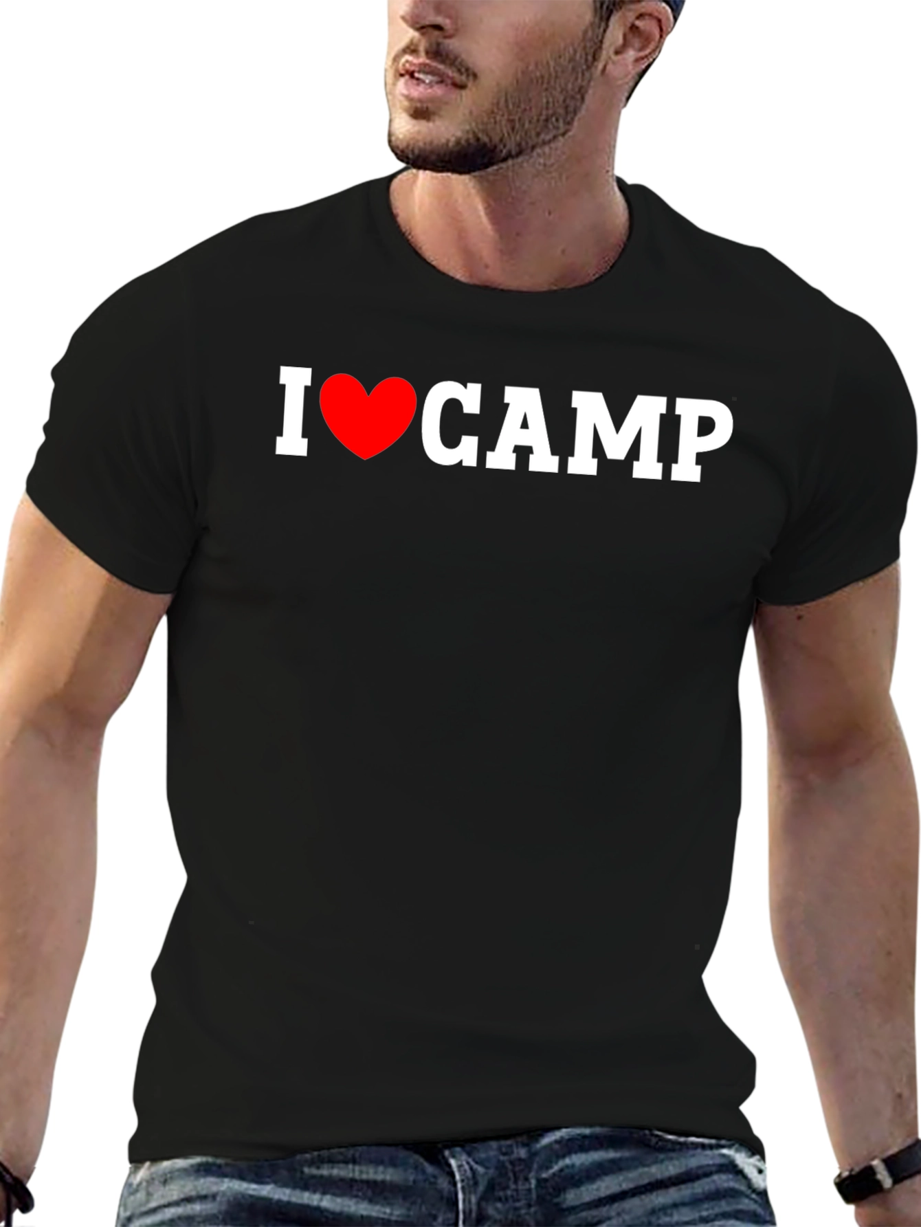I Heart Camp Black T-Shirt