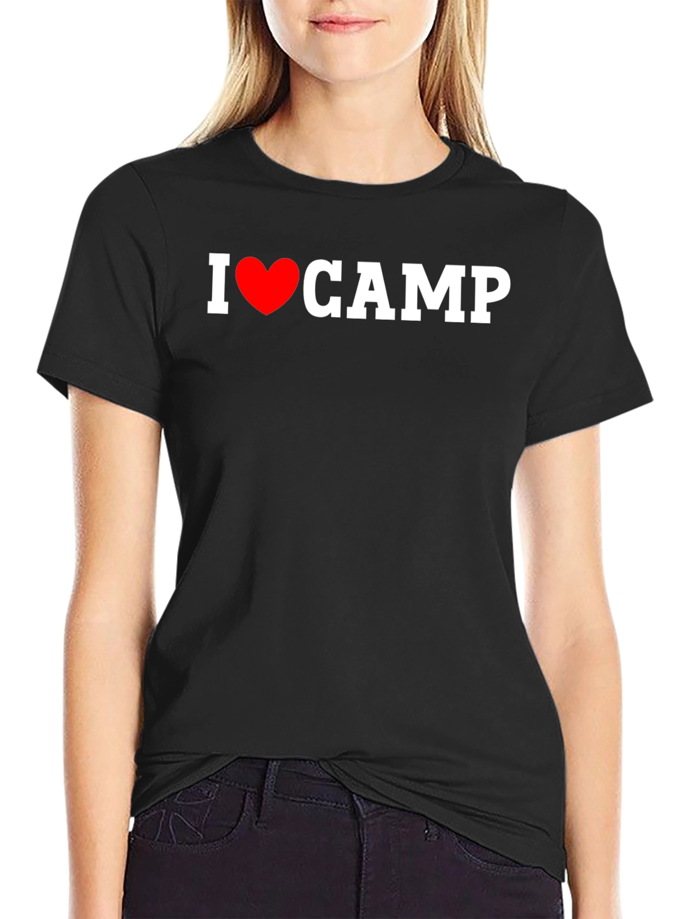 I Heart Camp Black T-Shirt