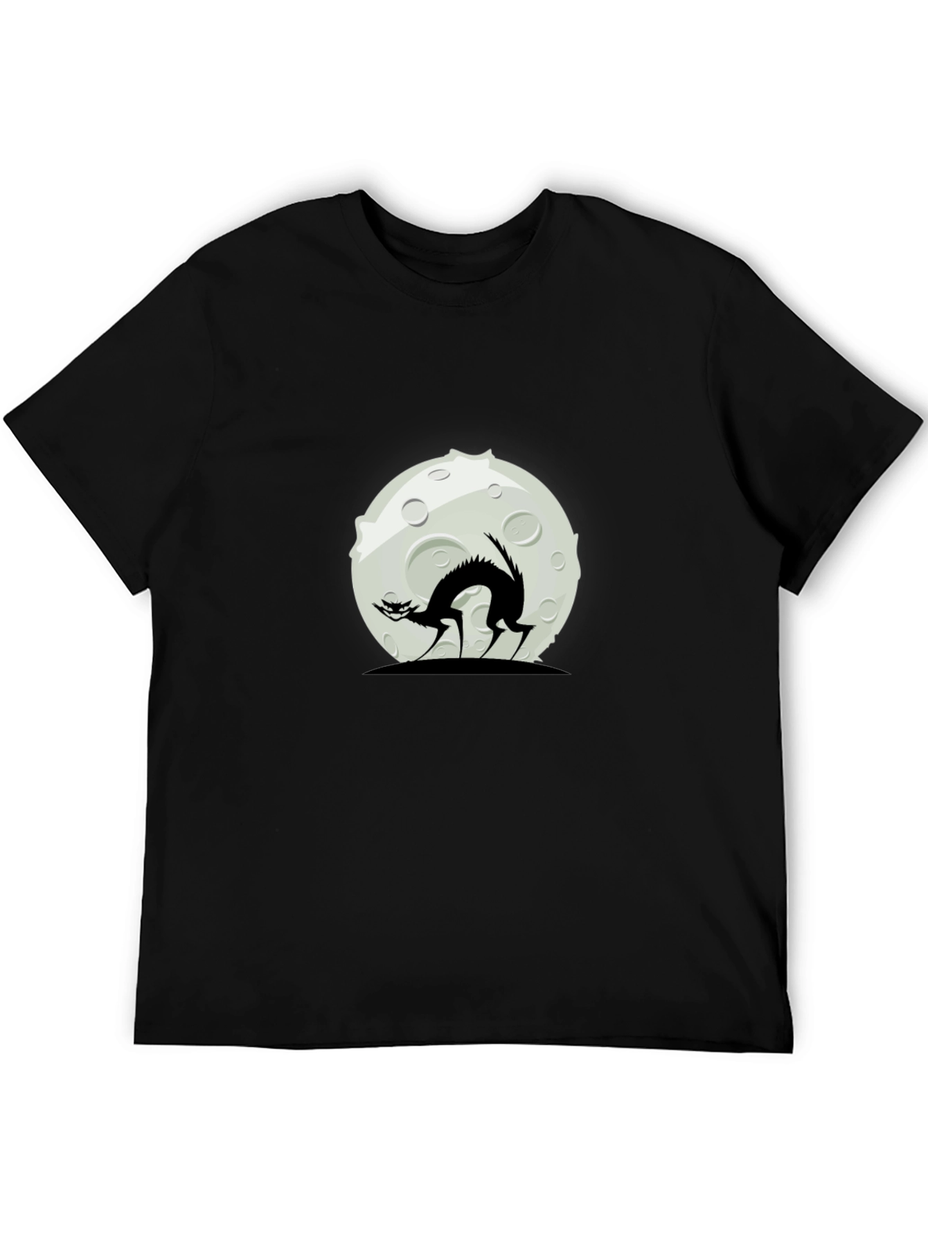Black Cat Moon Graphic T-Shirt