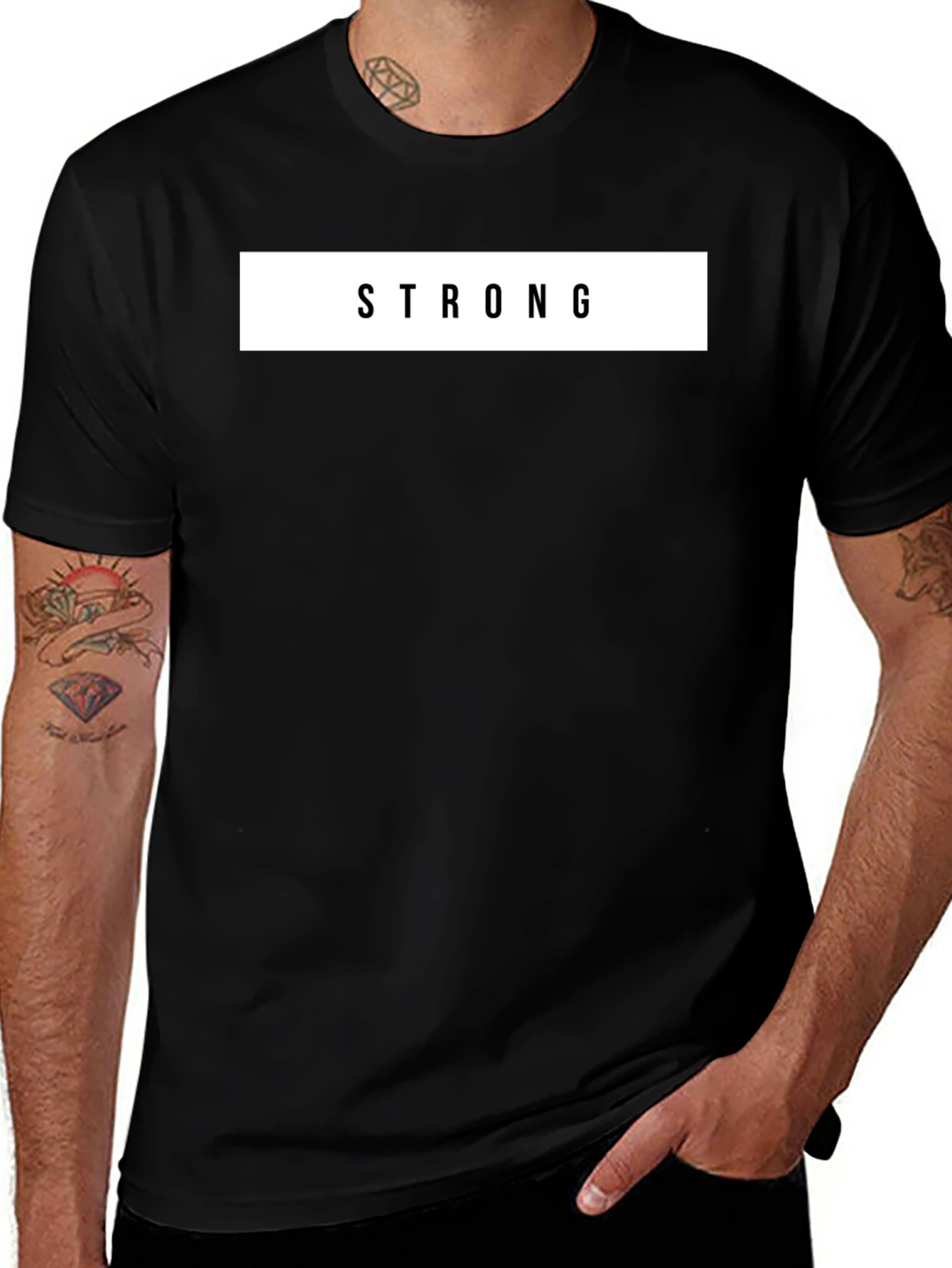 Strong Graphic Tee - Bold Statement Shirt