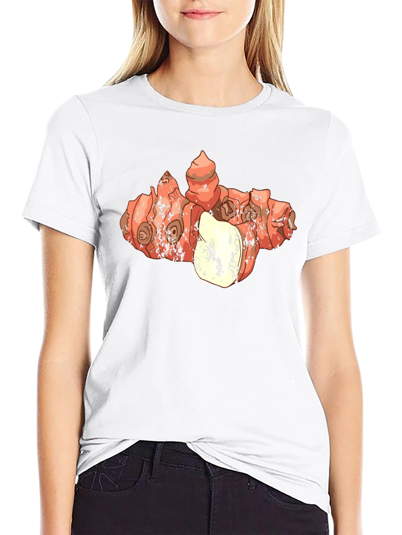 Galangal Root Graphic Tee - Unique Foodie Design