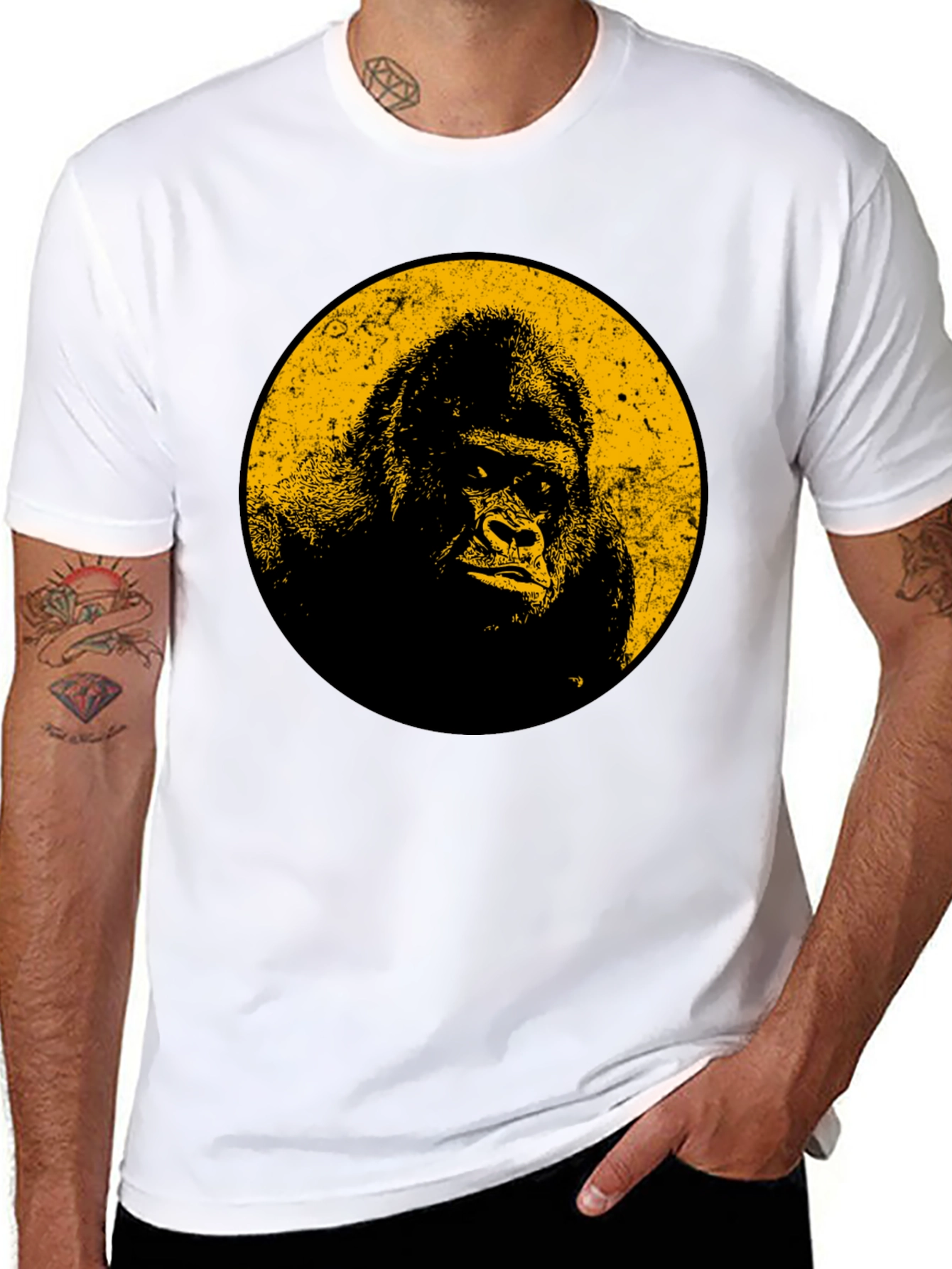 Gorilla Graphic Tee - Cool Black T-Shirt
