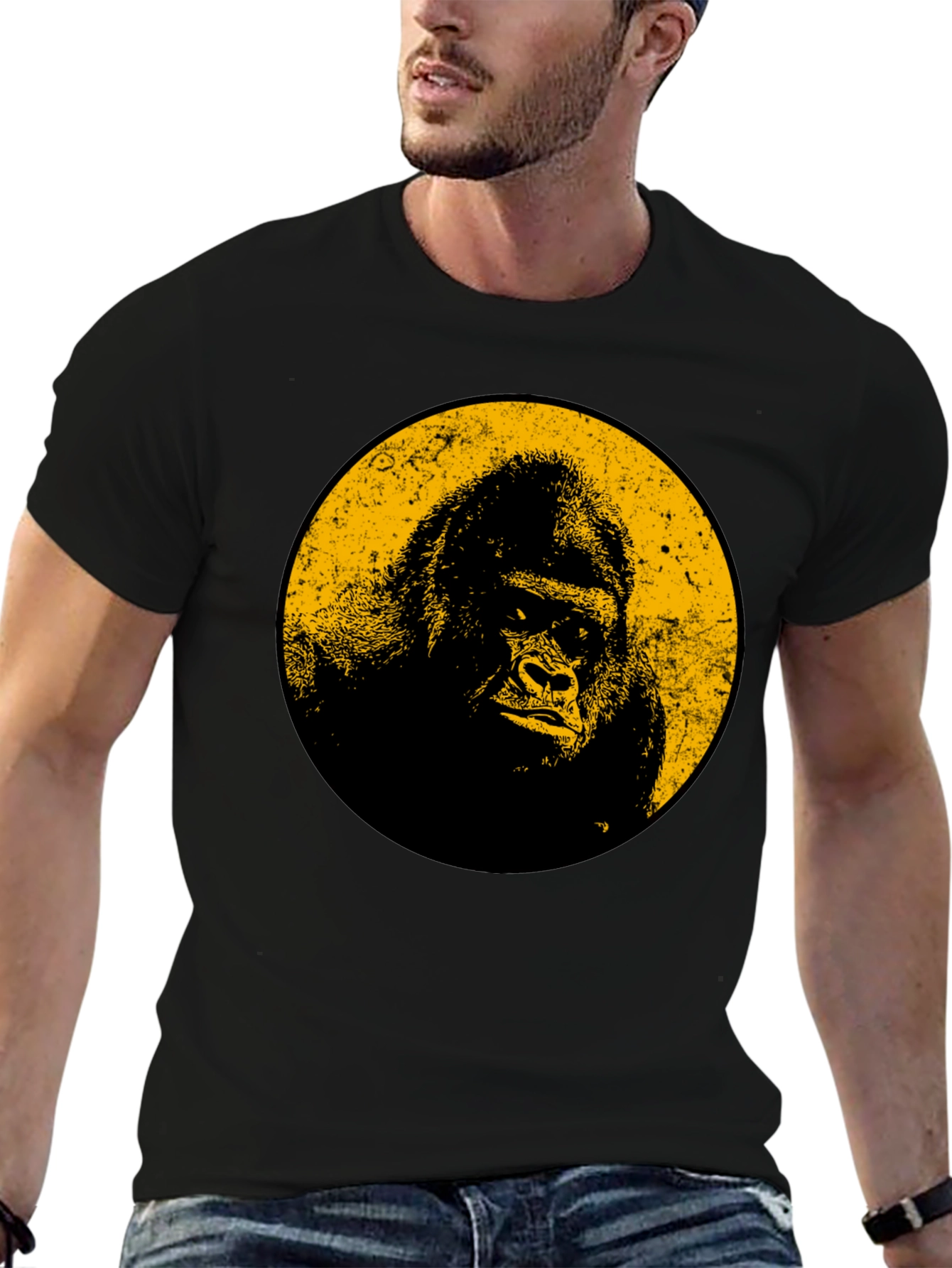 Gorilla Graphic Tee - Cool Black T-Shirt