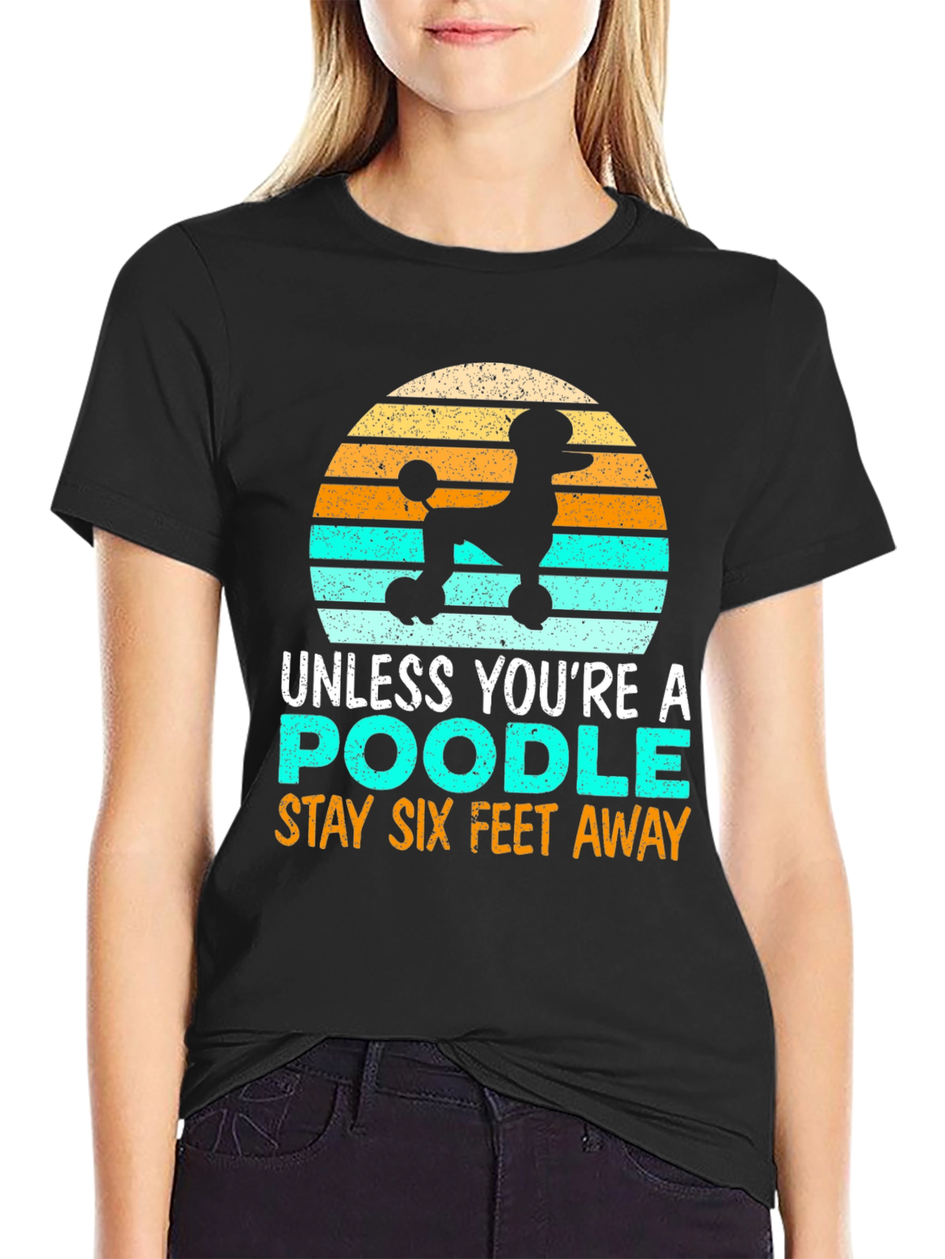 Poodle Social Distance Graphic Tee