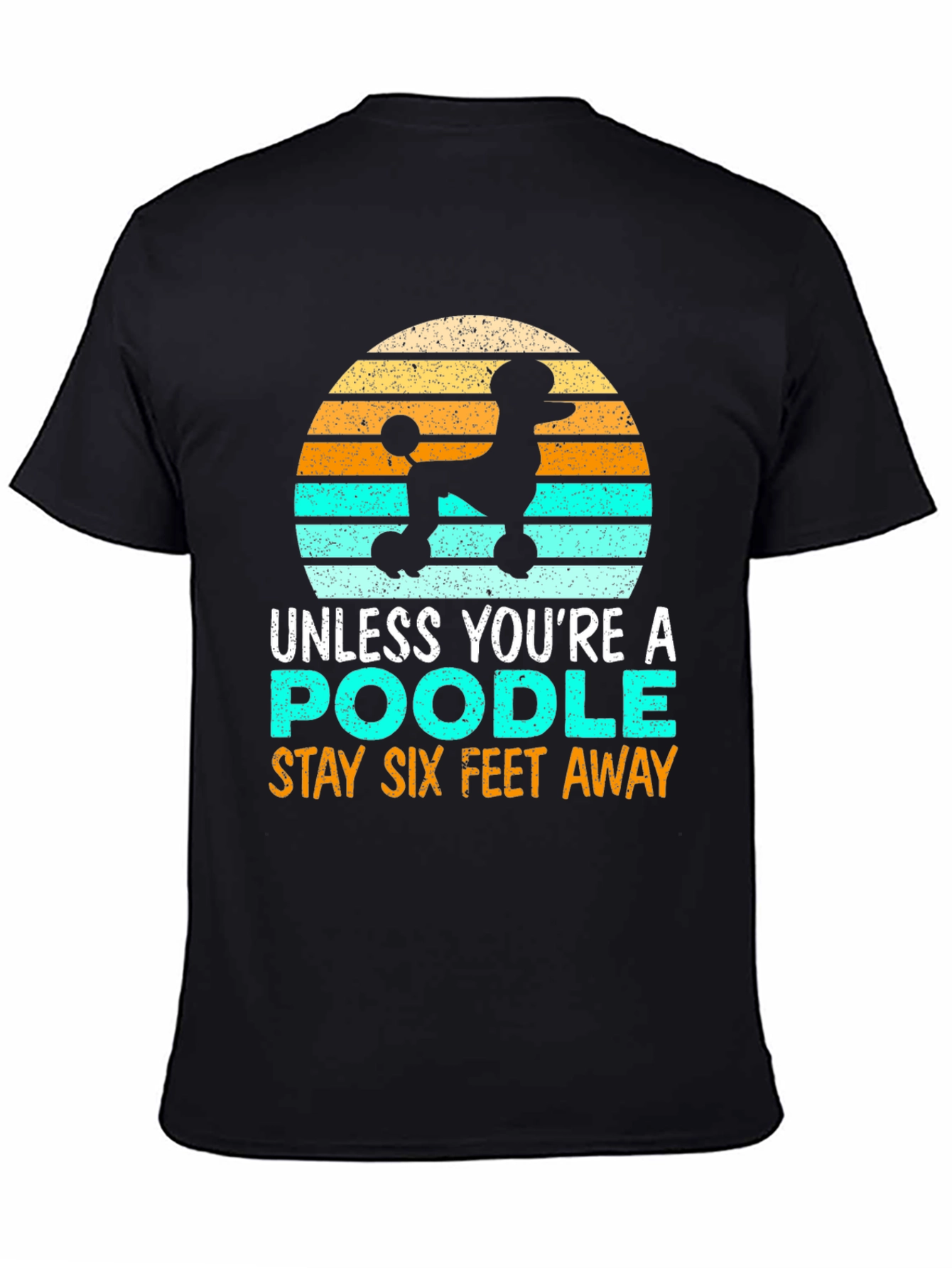 Poodle Social Distance Graphic Tee