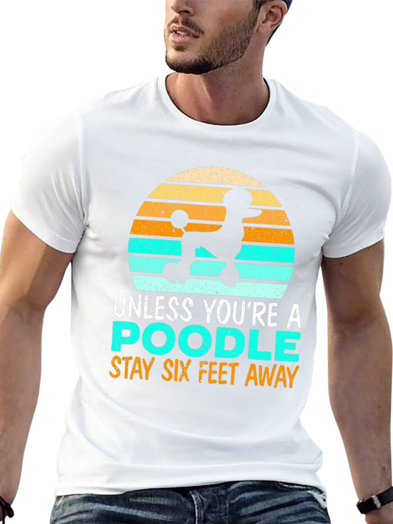 Poodle Social Distance Graphic Tee
