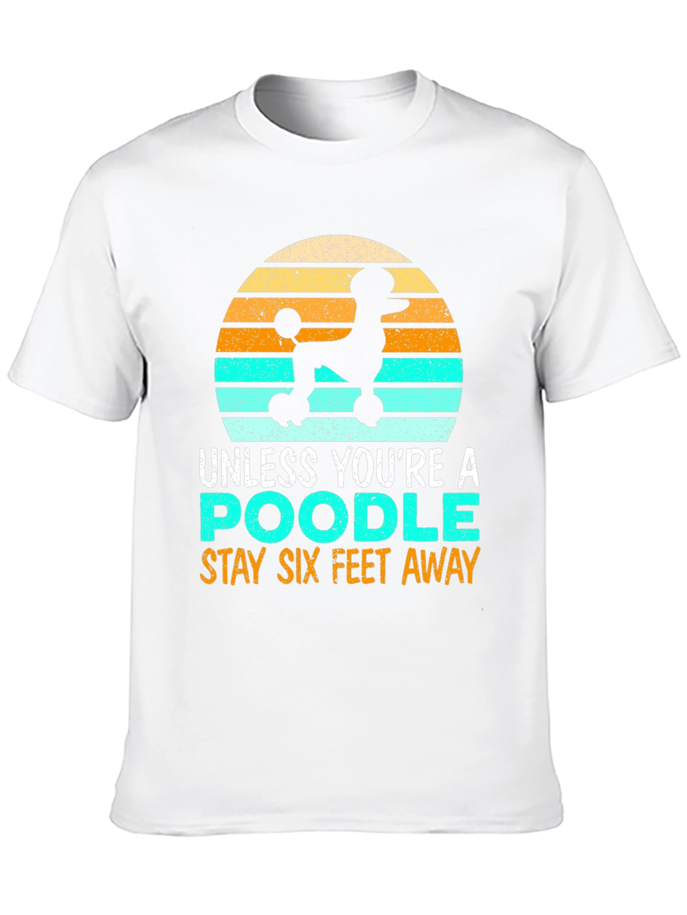 Poodle Social Distance Graphic Tee