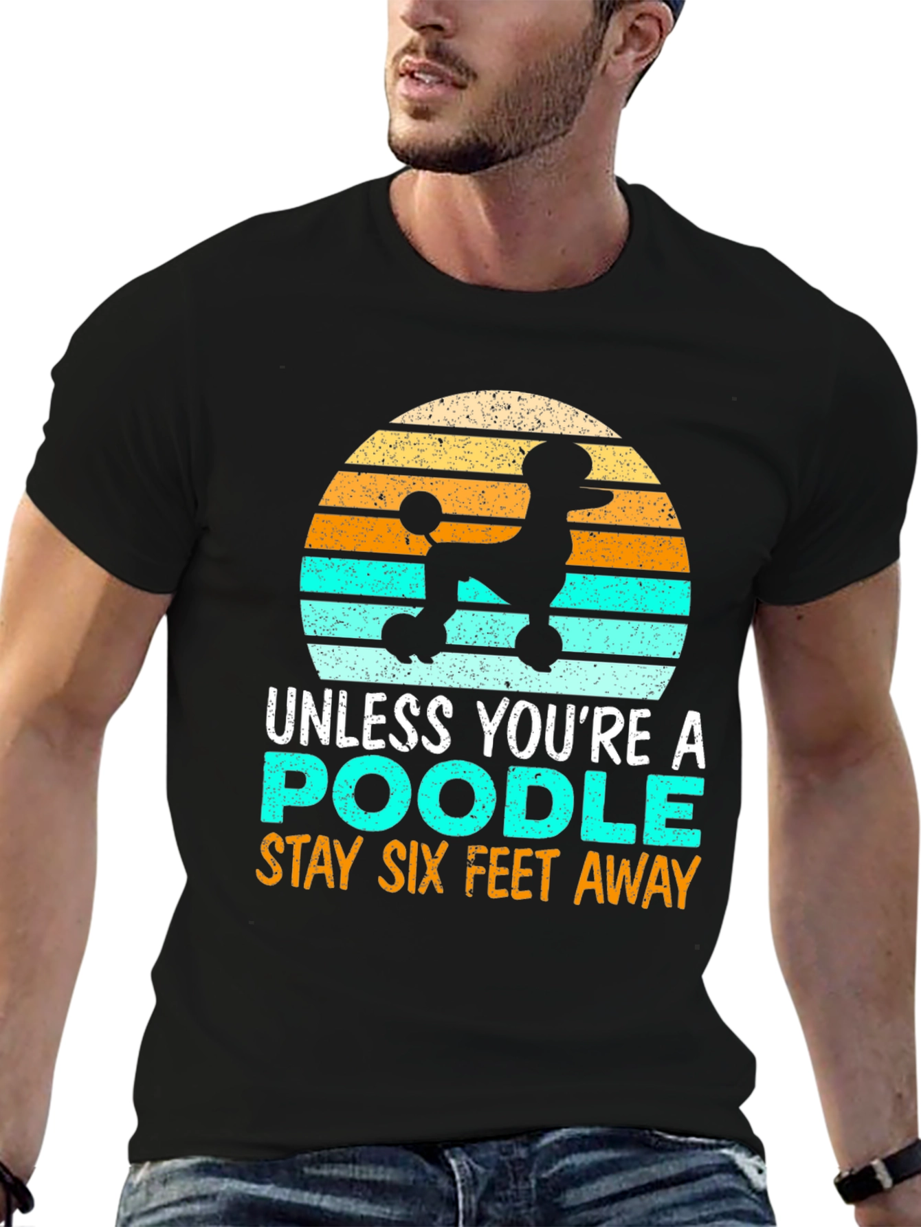 Poodle Social Distance Graphic Tee