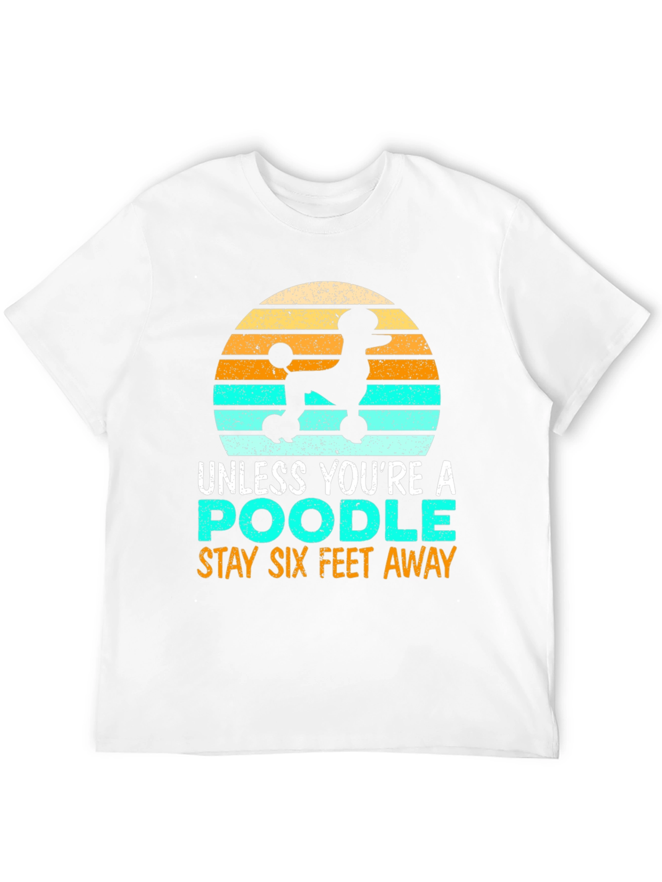 Poodle Social Distance Graphic Tee