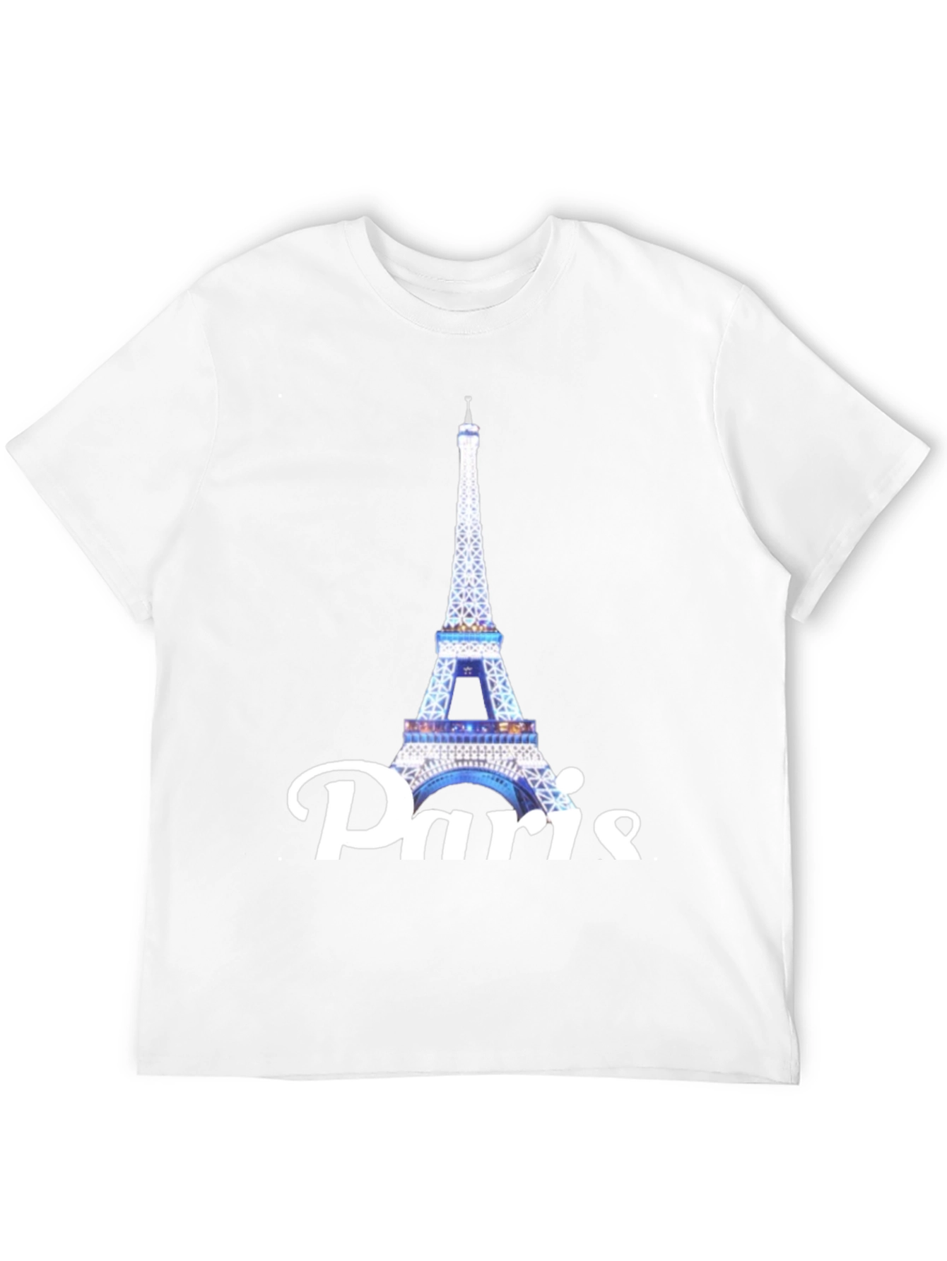 Paris Eiffel Tower Black T-Shirt