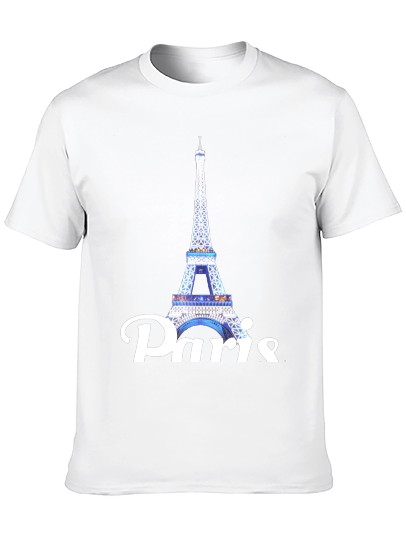 Paris Eiffel Tower Black T-Shirt