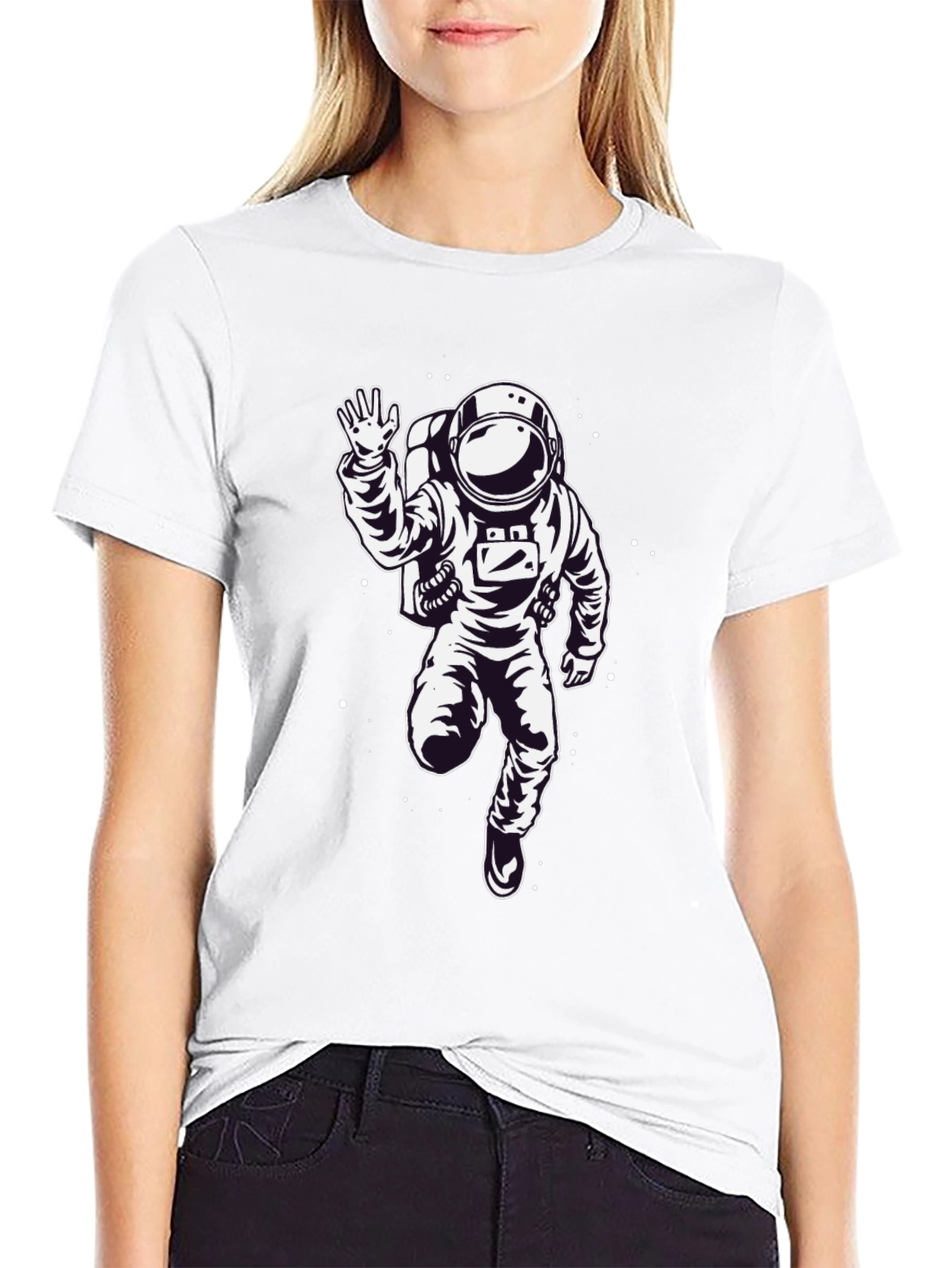 Astronaut Graphic Print Mens T-Shirt
