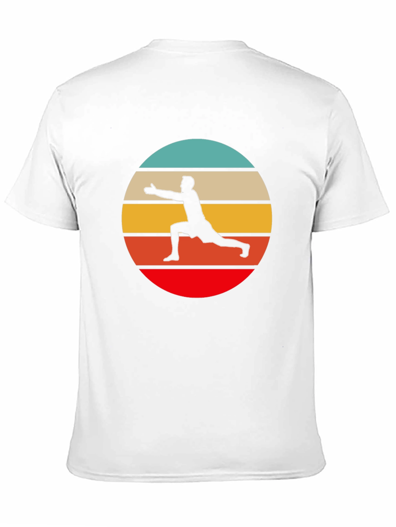 Retro Yoga Pose Graphic T-Shirt