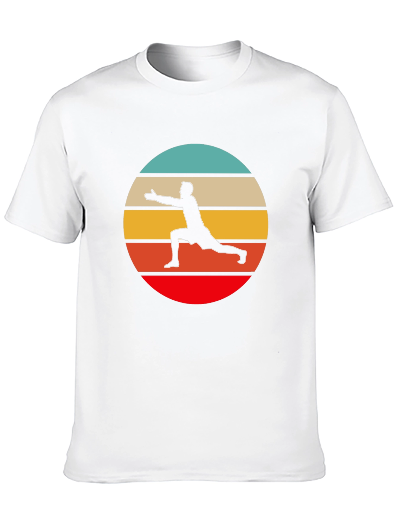 Retro Yoga Pose Graphic T-Shirt