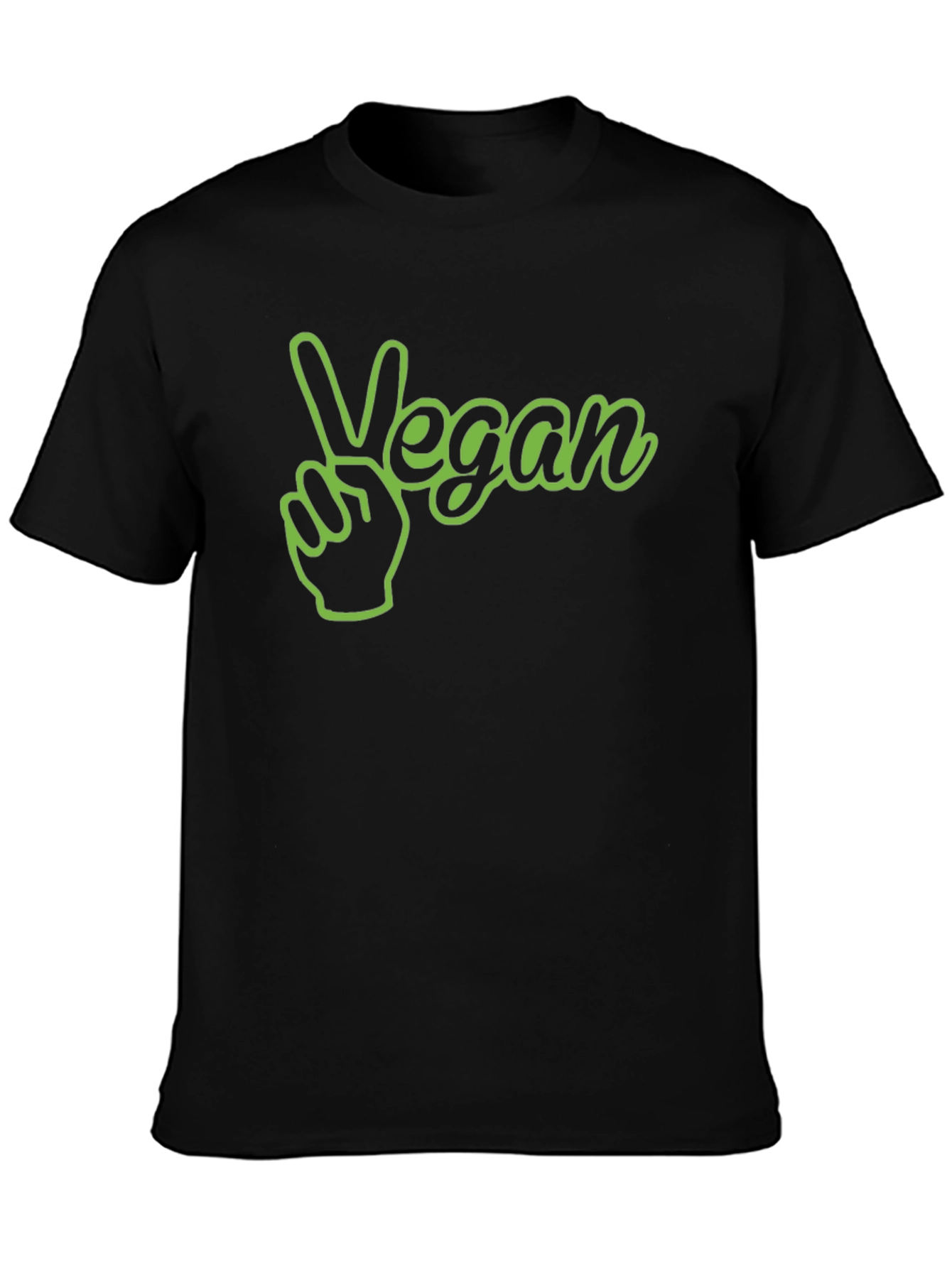 Vegan Peace Sign Graphic T-Shirt - Stylish Vegetarian Apparel