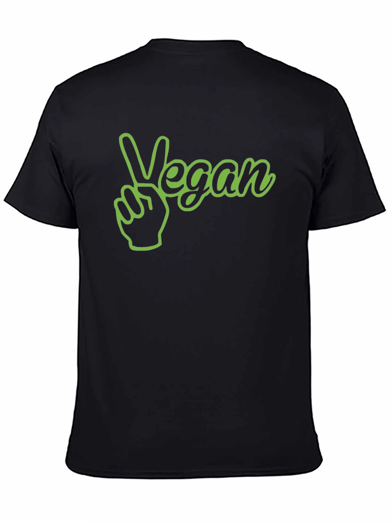 Vegan Peace Sign Graphic T-Shirt - Stylish Vegetarian Apparel