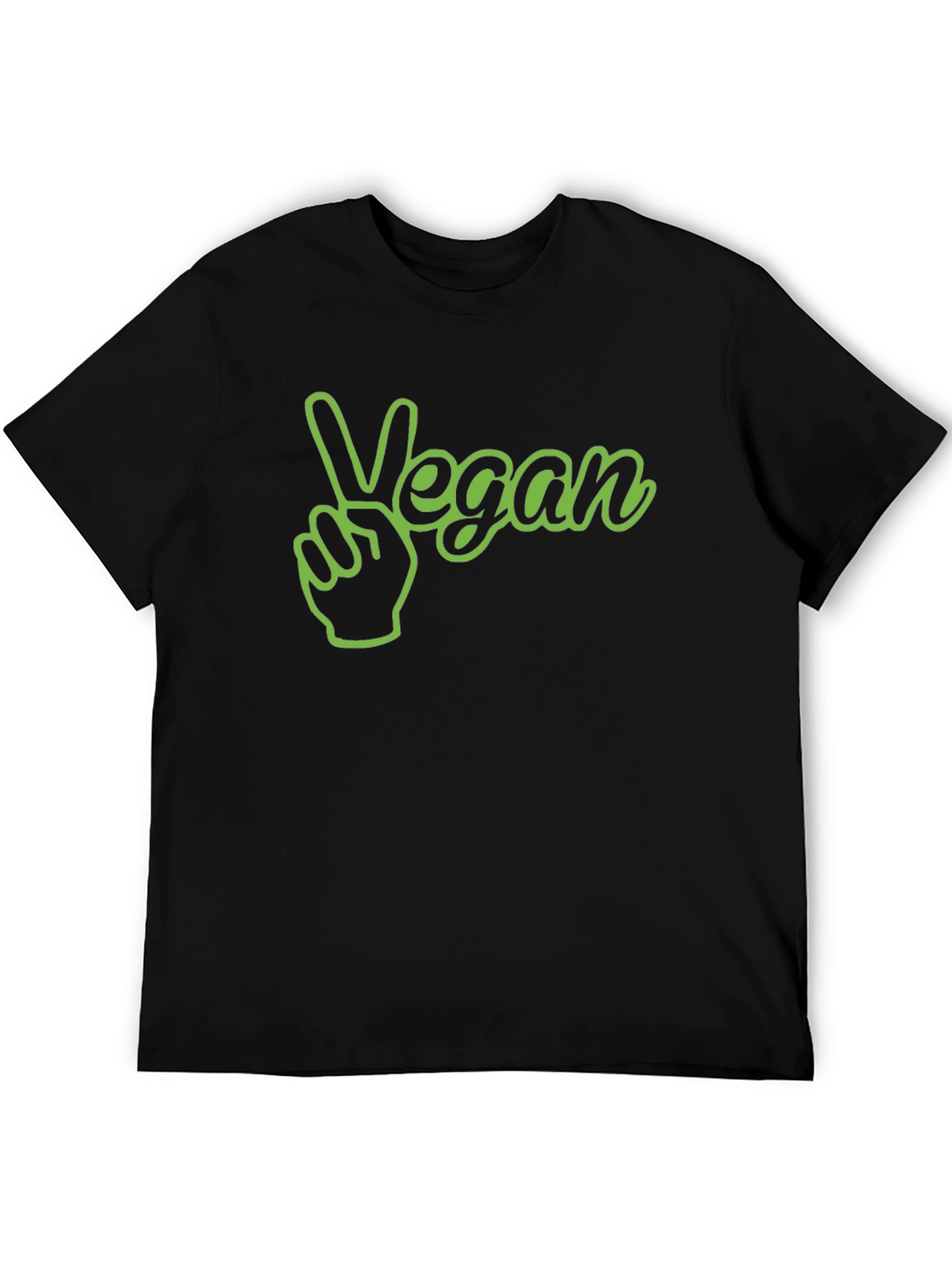 Vegan Peace Sign Graphic T-Shirt - Stylish Vegetarian Apparel
