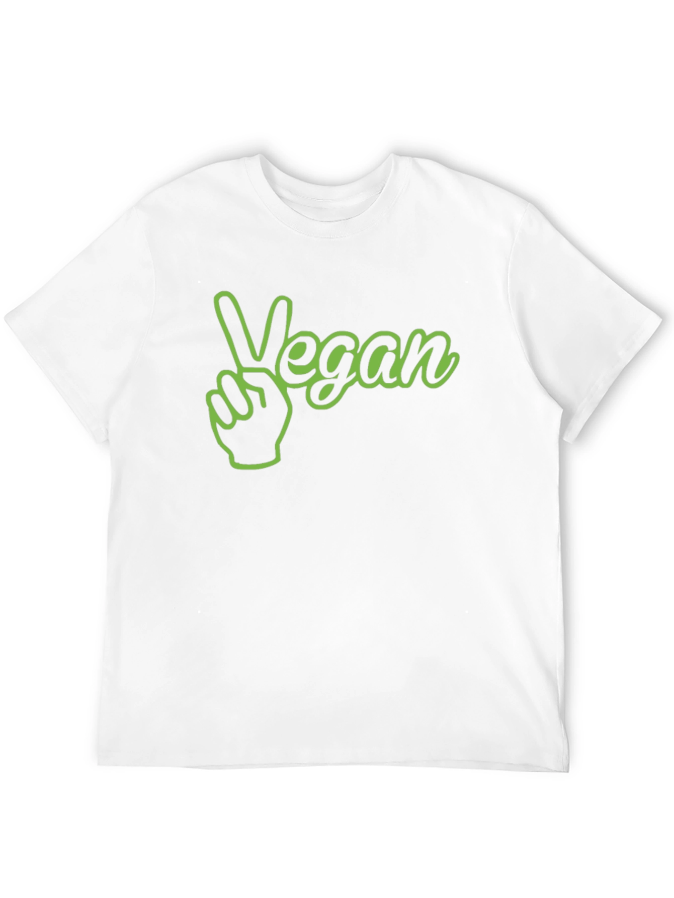 Vegan Peace Sign Graphic T-Shirt - Stylish Vegetarian Apparel
