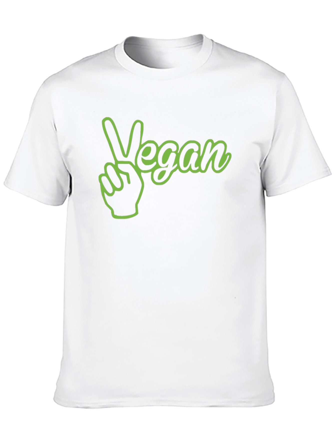 Vegan Peace Sign Graphic T-Shirt - Stylish Vegetarian Apparel