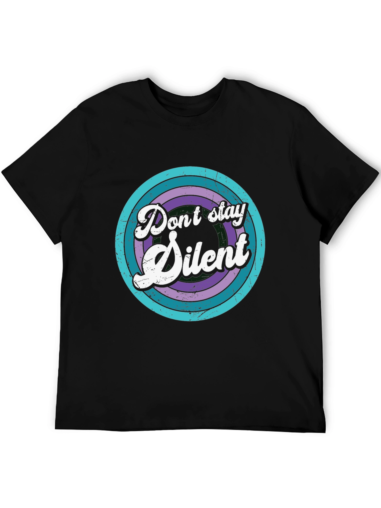 Retro Dont Stay Silent Graphic T-Shirt