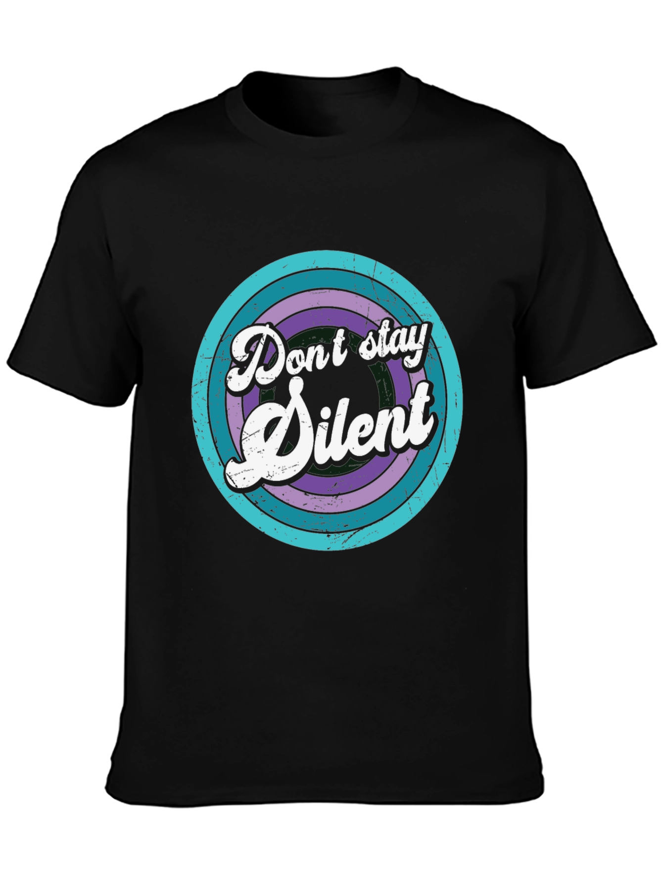 Retro Dont Stay Silent Graphic T-Shirt