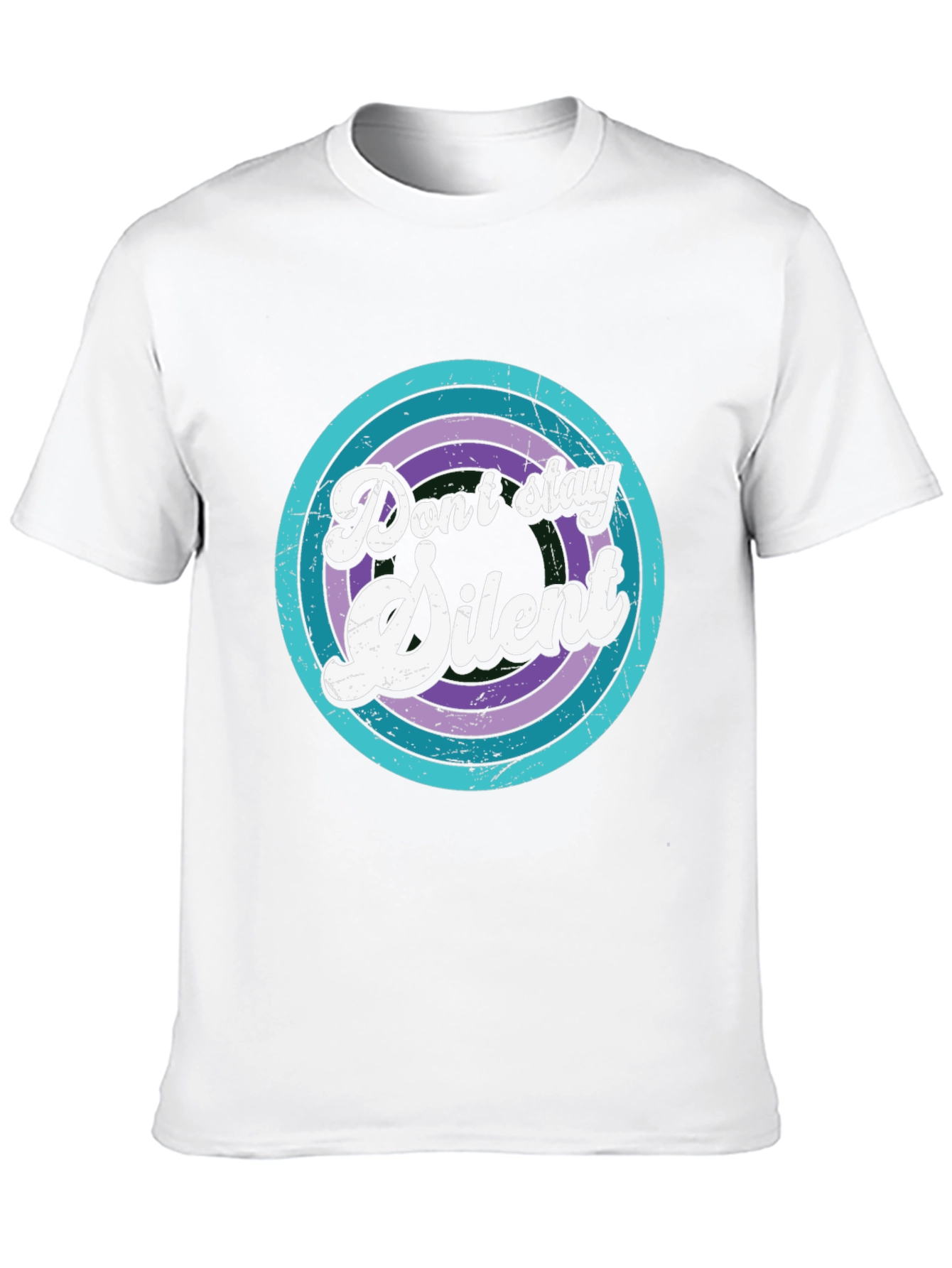 Retro Dont Stay Silent Graphic T-Shirt