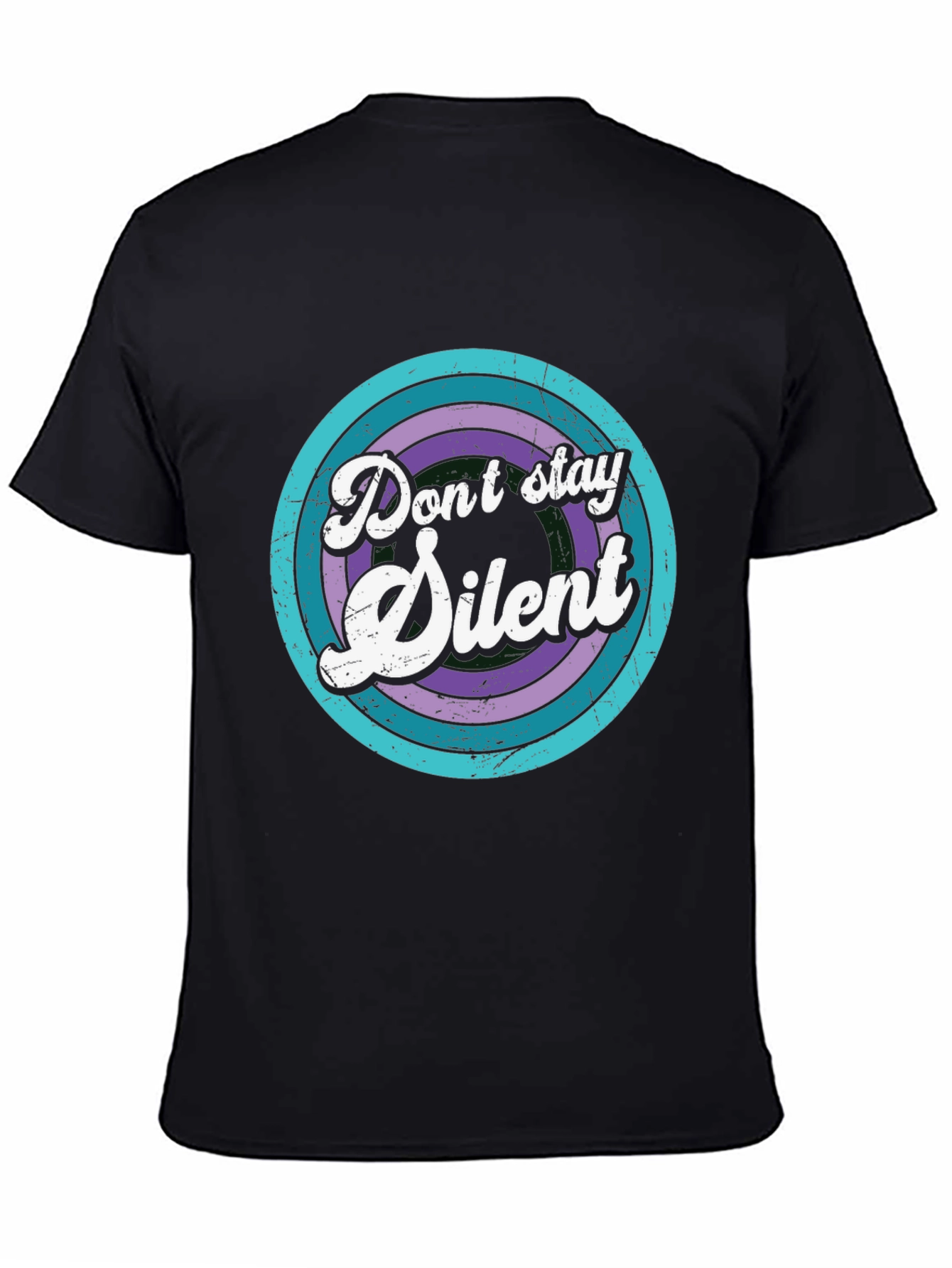 Retro Dont Stay Silent Graphic T-Shirt