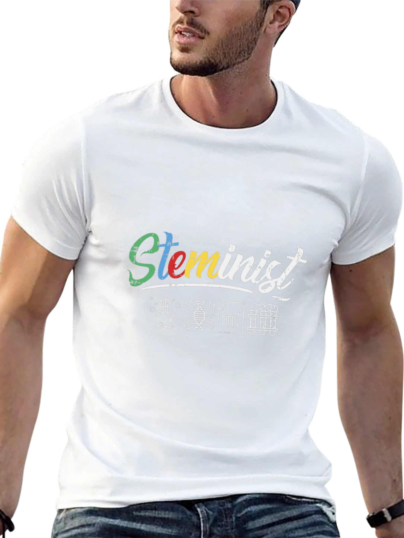 Steminist Black T-Shirt Science Tee