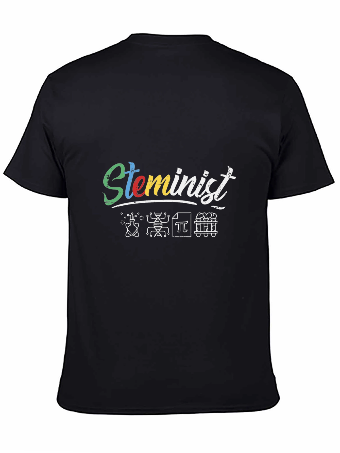 Steminist Black T-Shirt Science Tee
