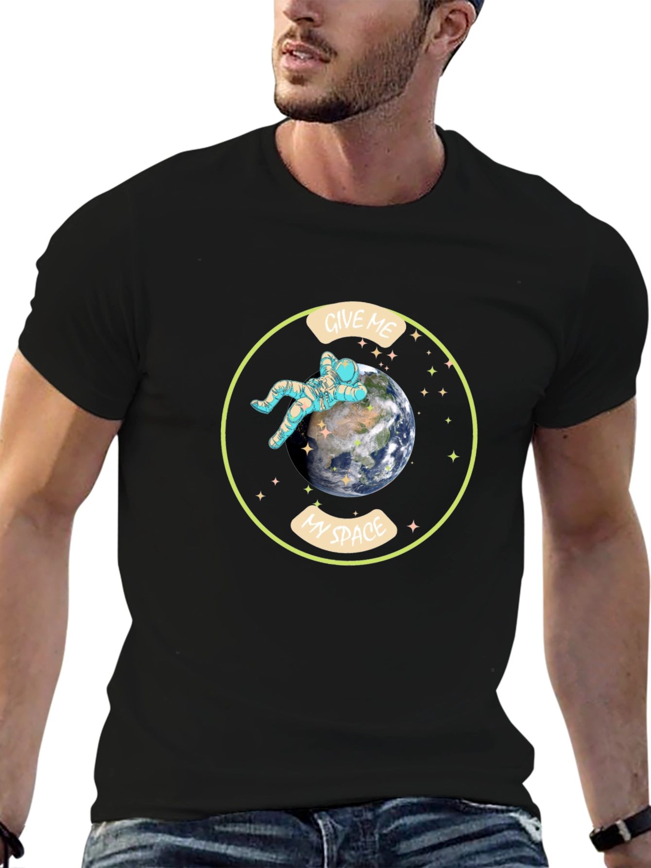 Give Me My Space T-Shirt - Astronaut Earth Design