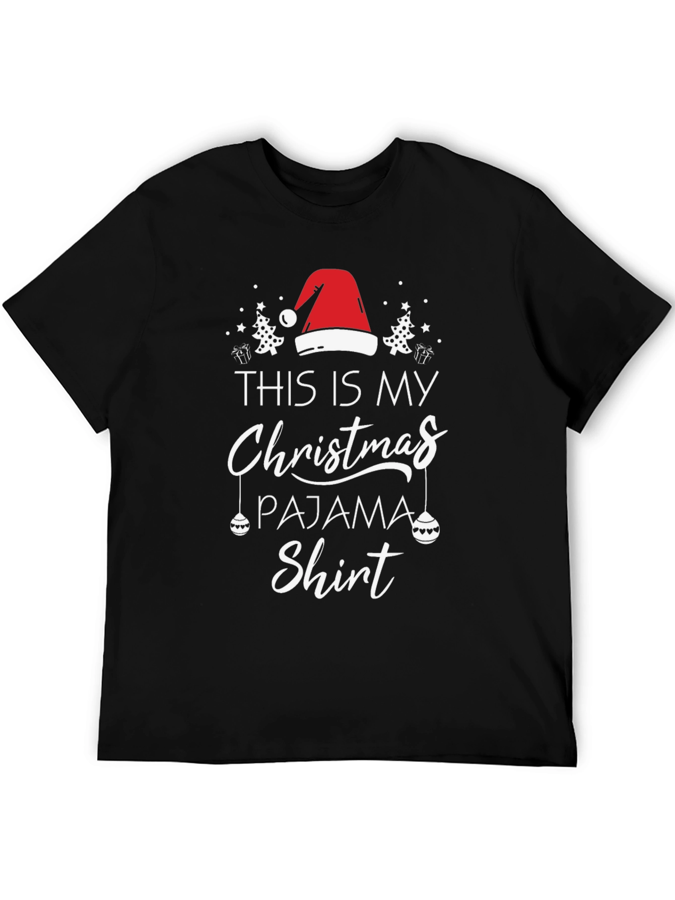 Christmas Pajama T-Shirt Holiday Season Tee