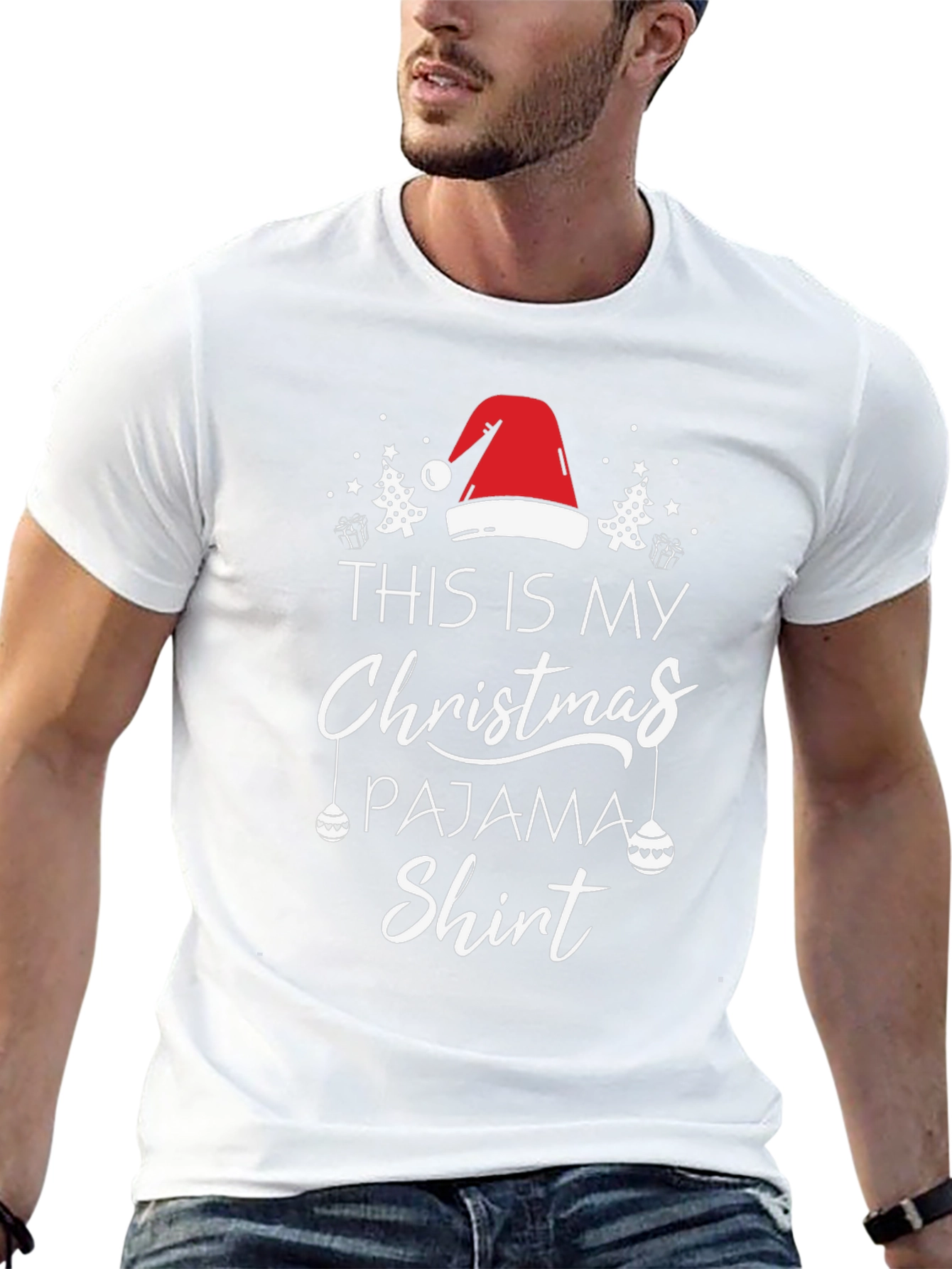 Christmas Pajama T-Shirt Holiday Season Tee