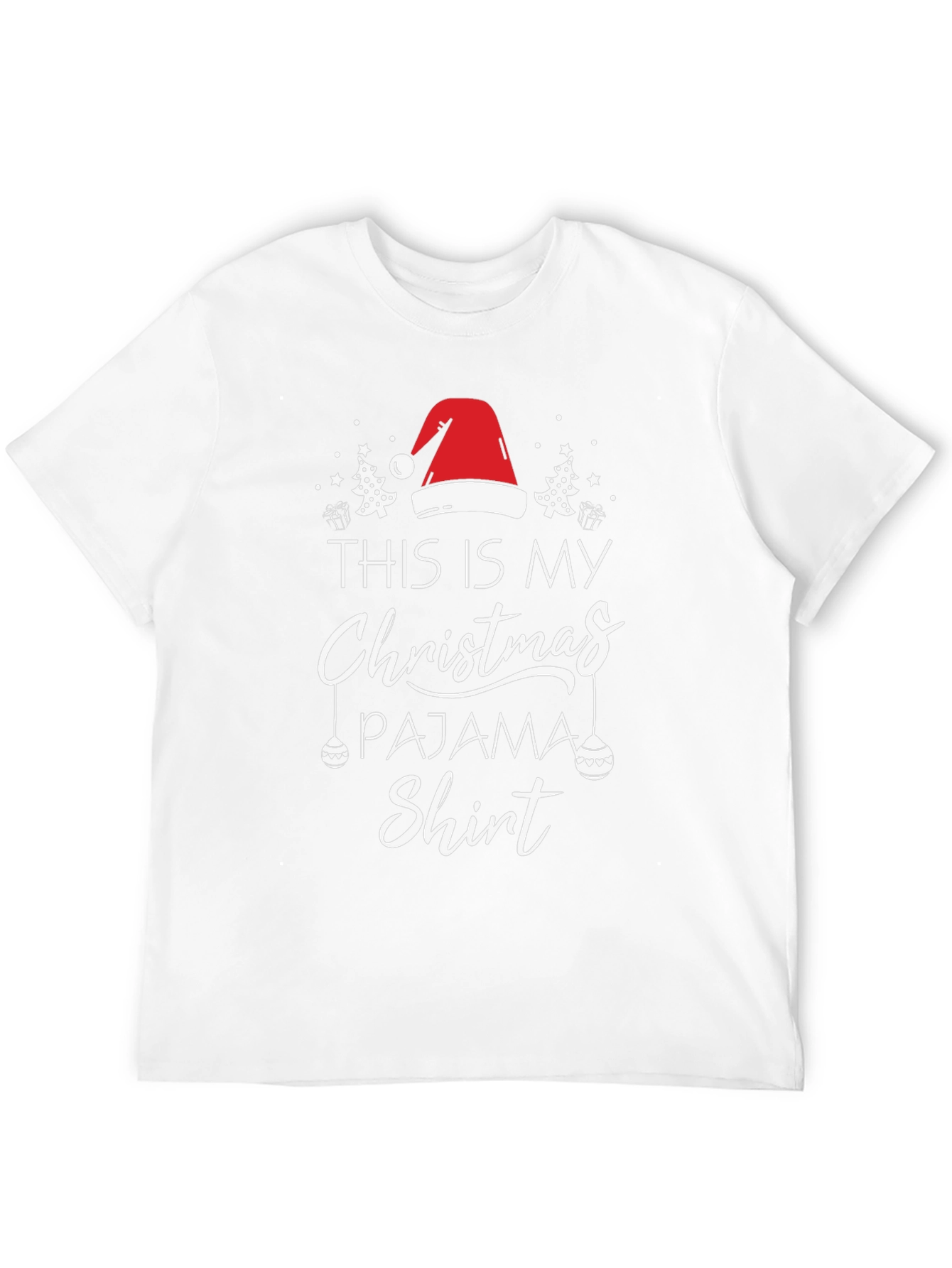 Christmas Pajama T-Shirt Holiday Season Tee